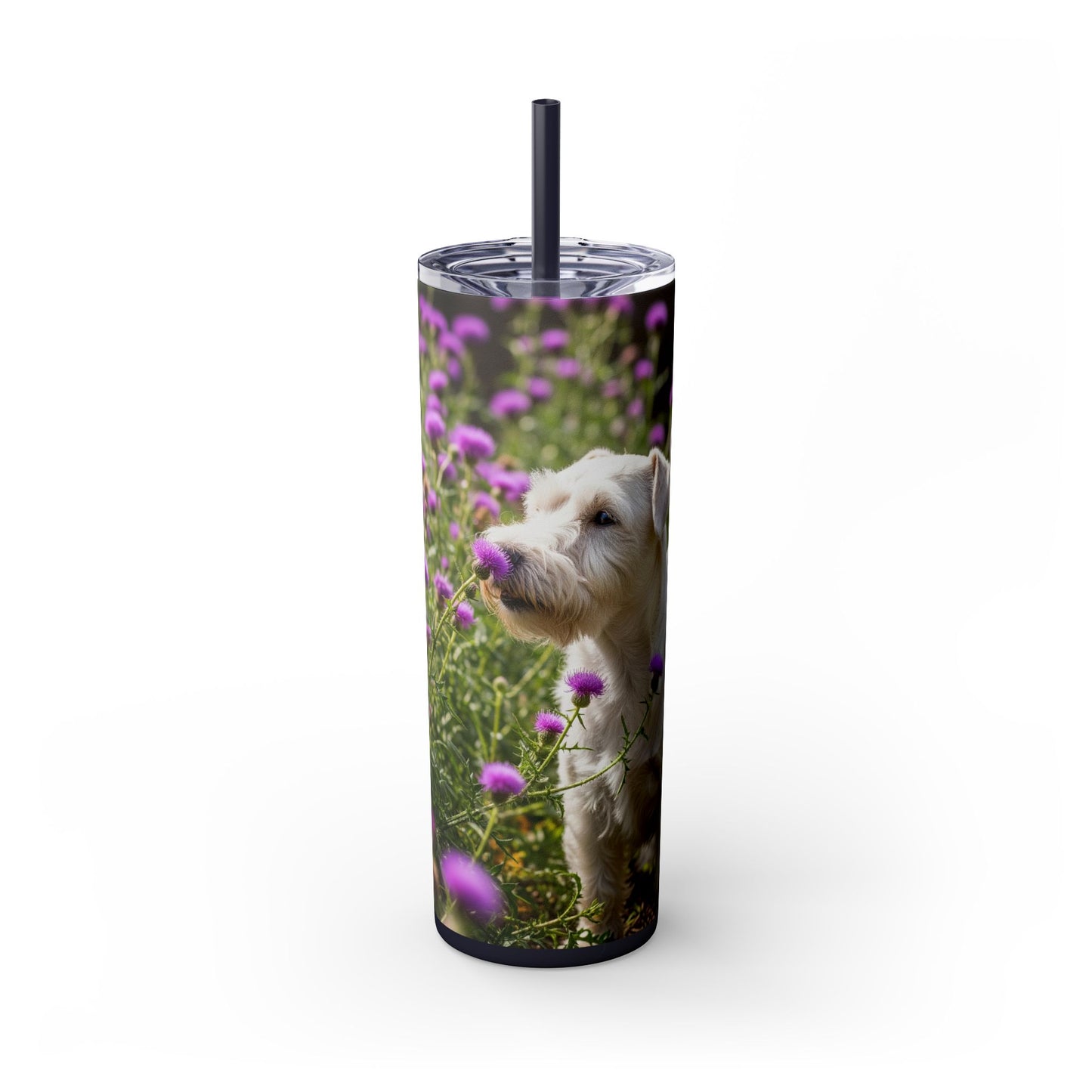 Sealyham Terrier Tumbler with Straw, 20oz