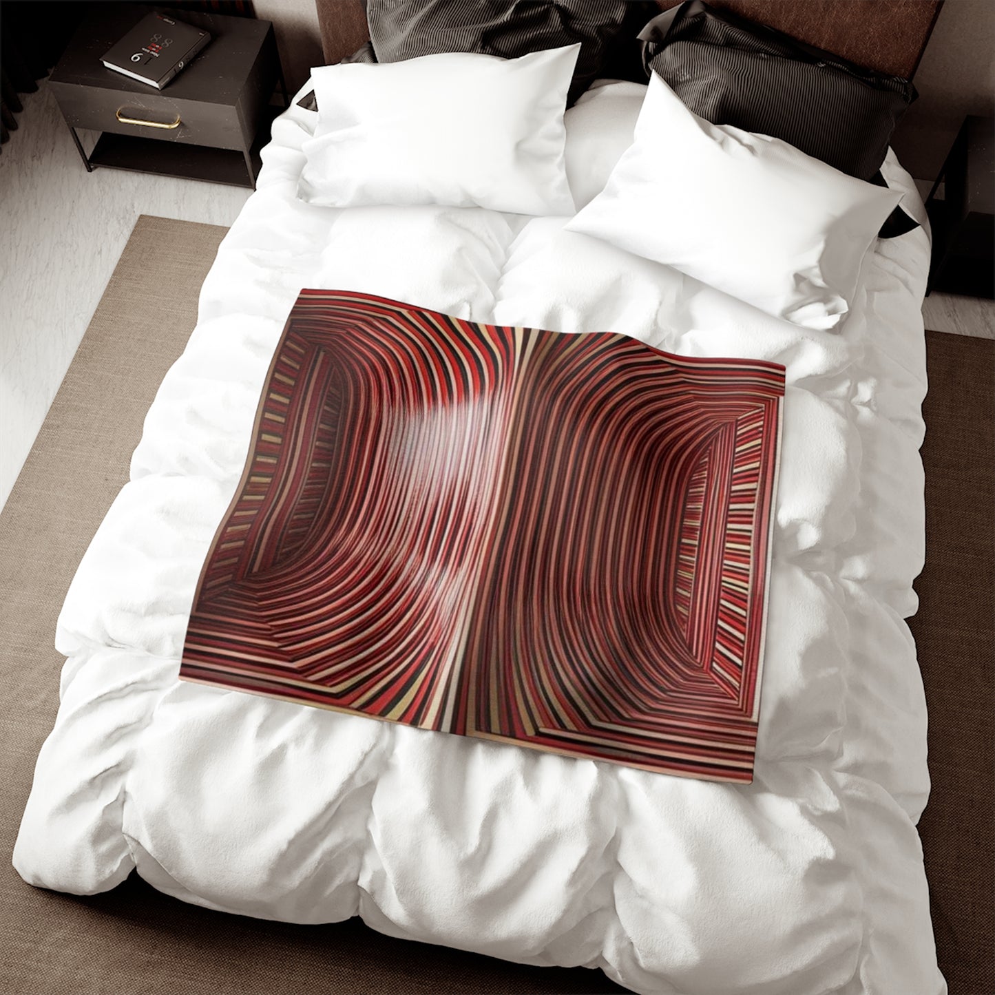Optical Illusion Sweatshirt Blanket