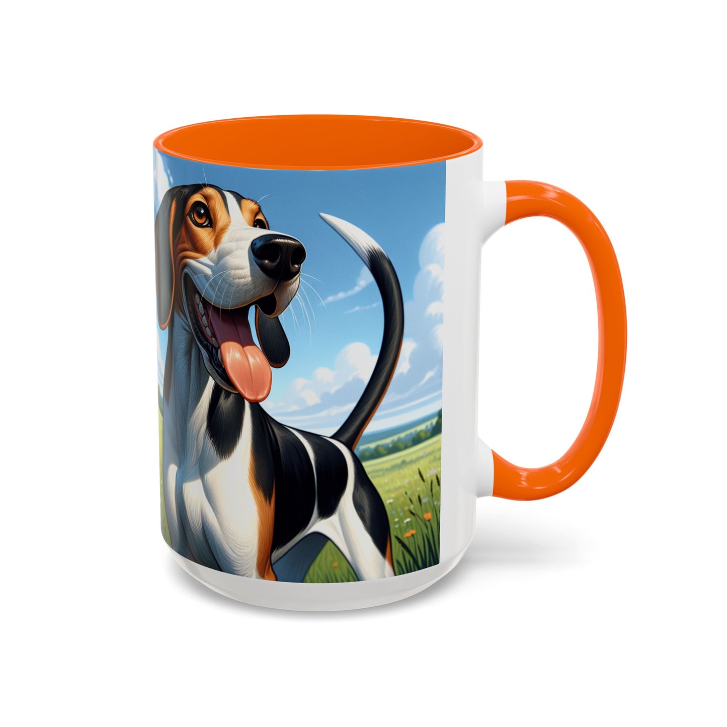 Treeing Walker Coonhound Accent Coffee Mug - Perfect Gift for Dog Lovers