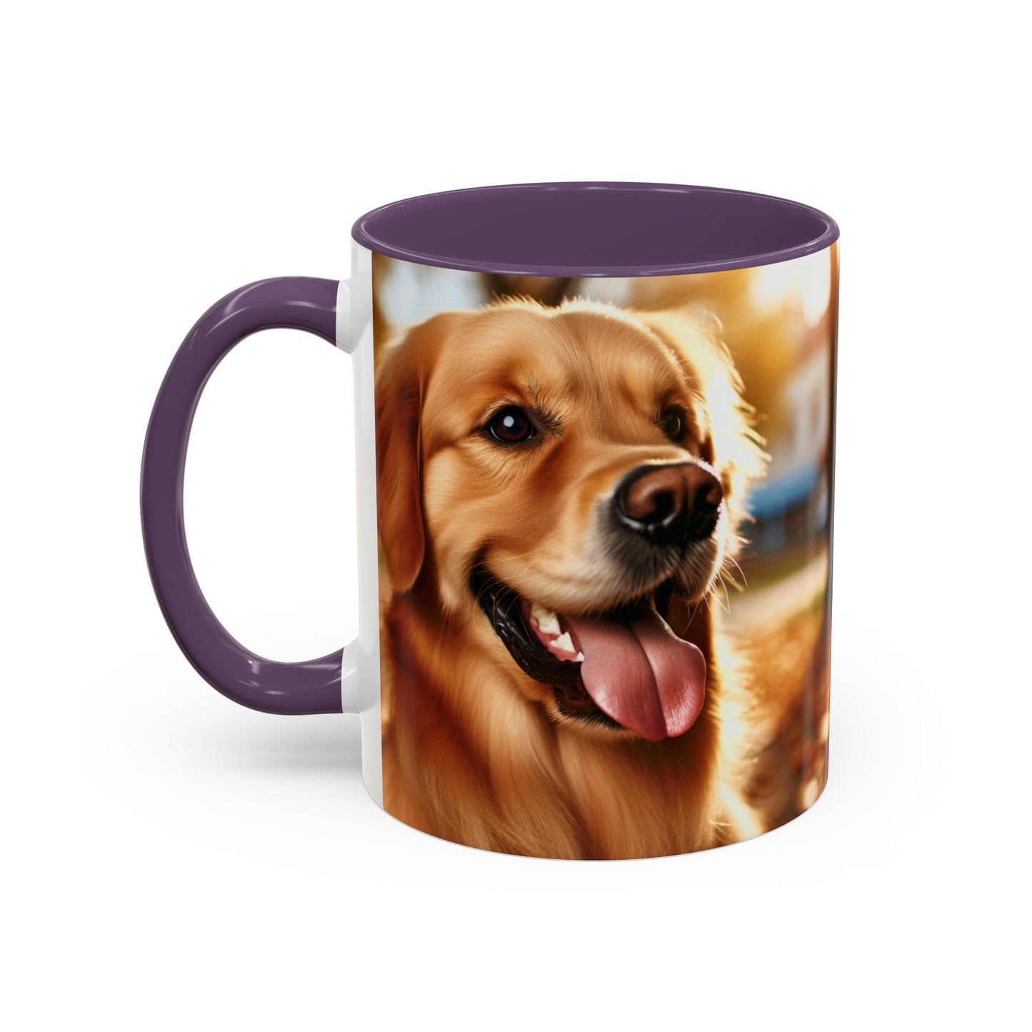 Golden Retriever Accent Coffee Mug - Perfect Gift for Dog Lovers