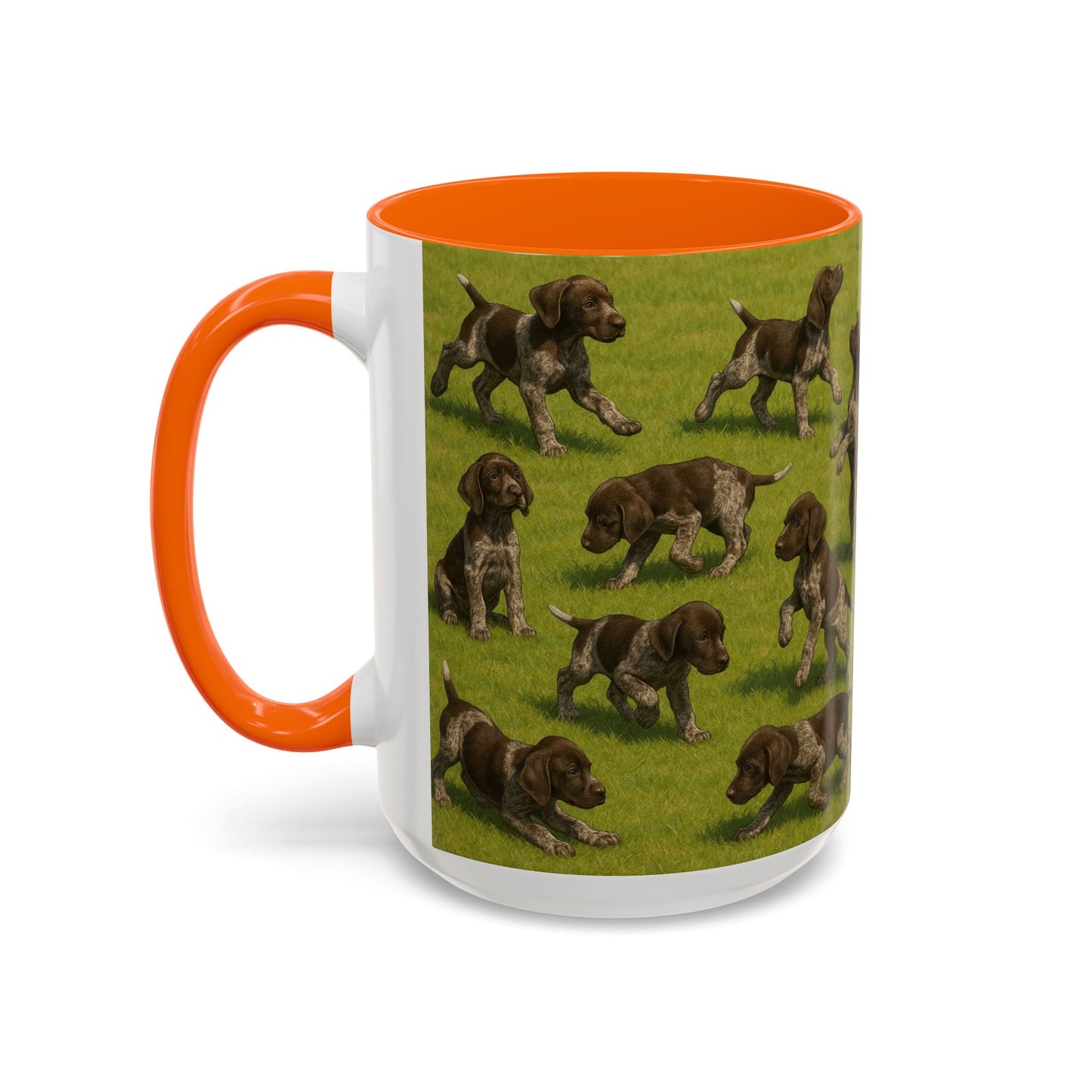 German Shorthaired Pointer puppies Accent Coffee Mug - Perfect Gift for Dog Lovers