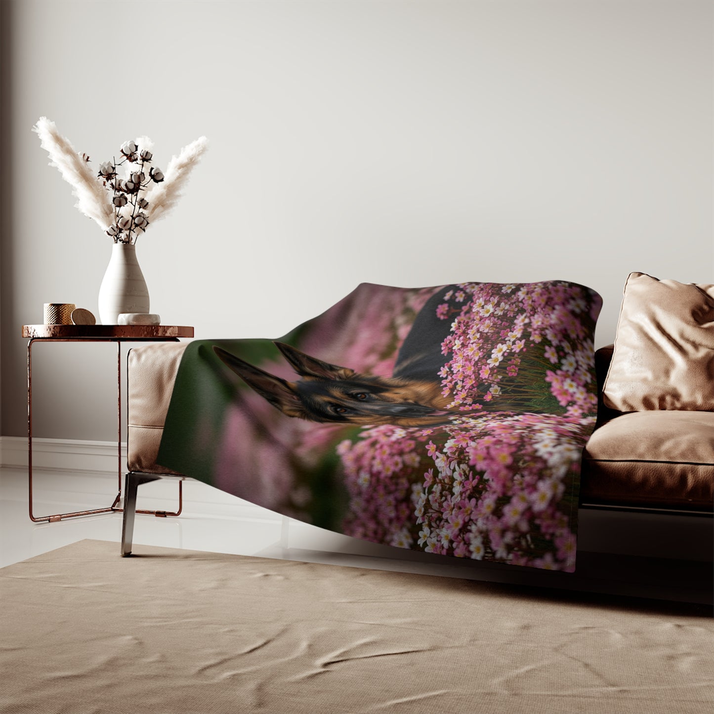 German Shepherd Sweatshirt Blanket