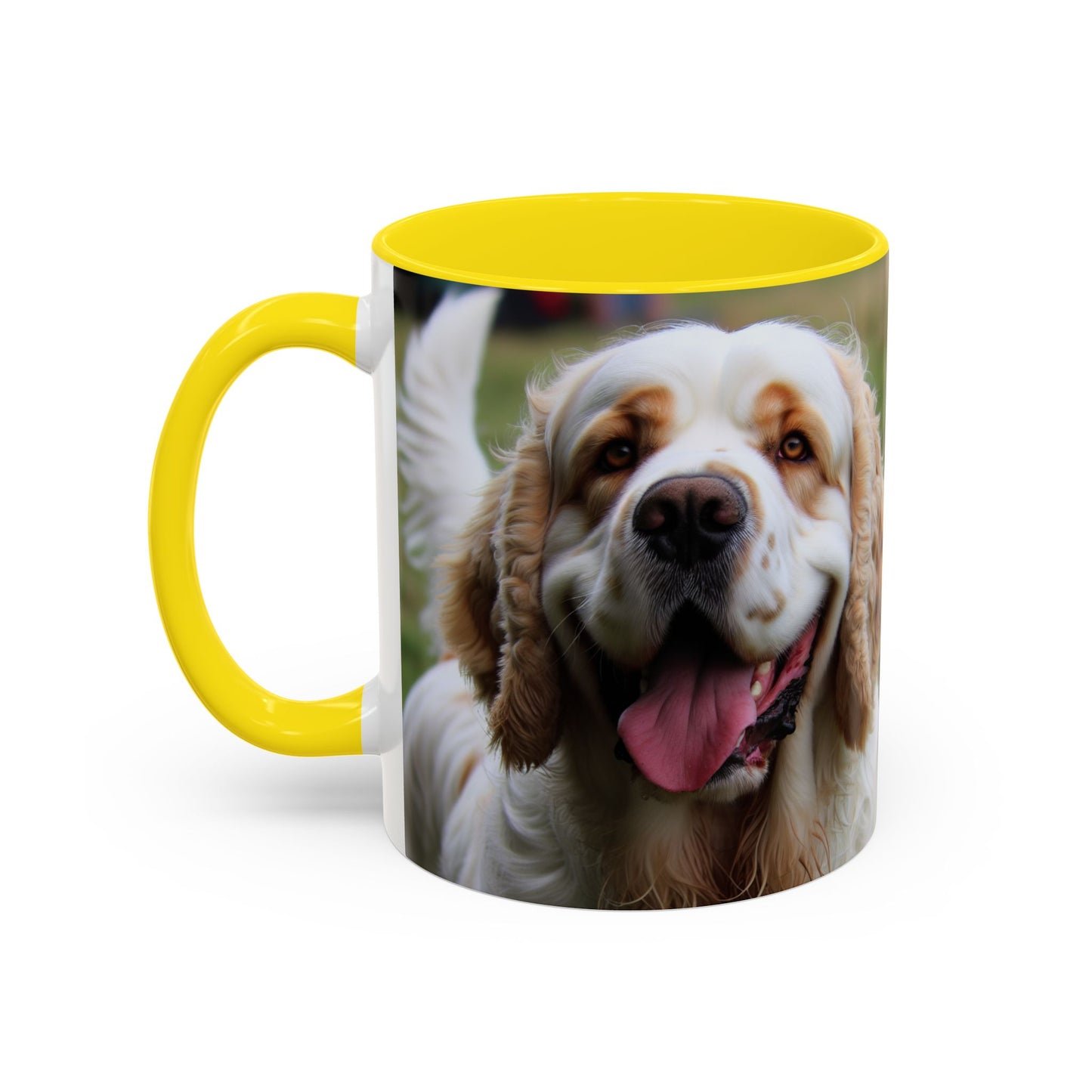 Clumber Spaniel Accent Coffee Mug - Perfect Gift for Dog Lovers