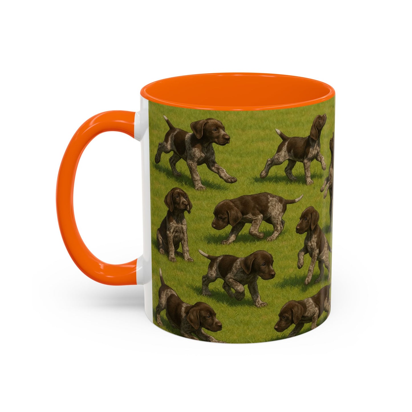 German Shorthaired Pointer puppies Accent Coffee Mug - Perfect Gift for Dog Lovers