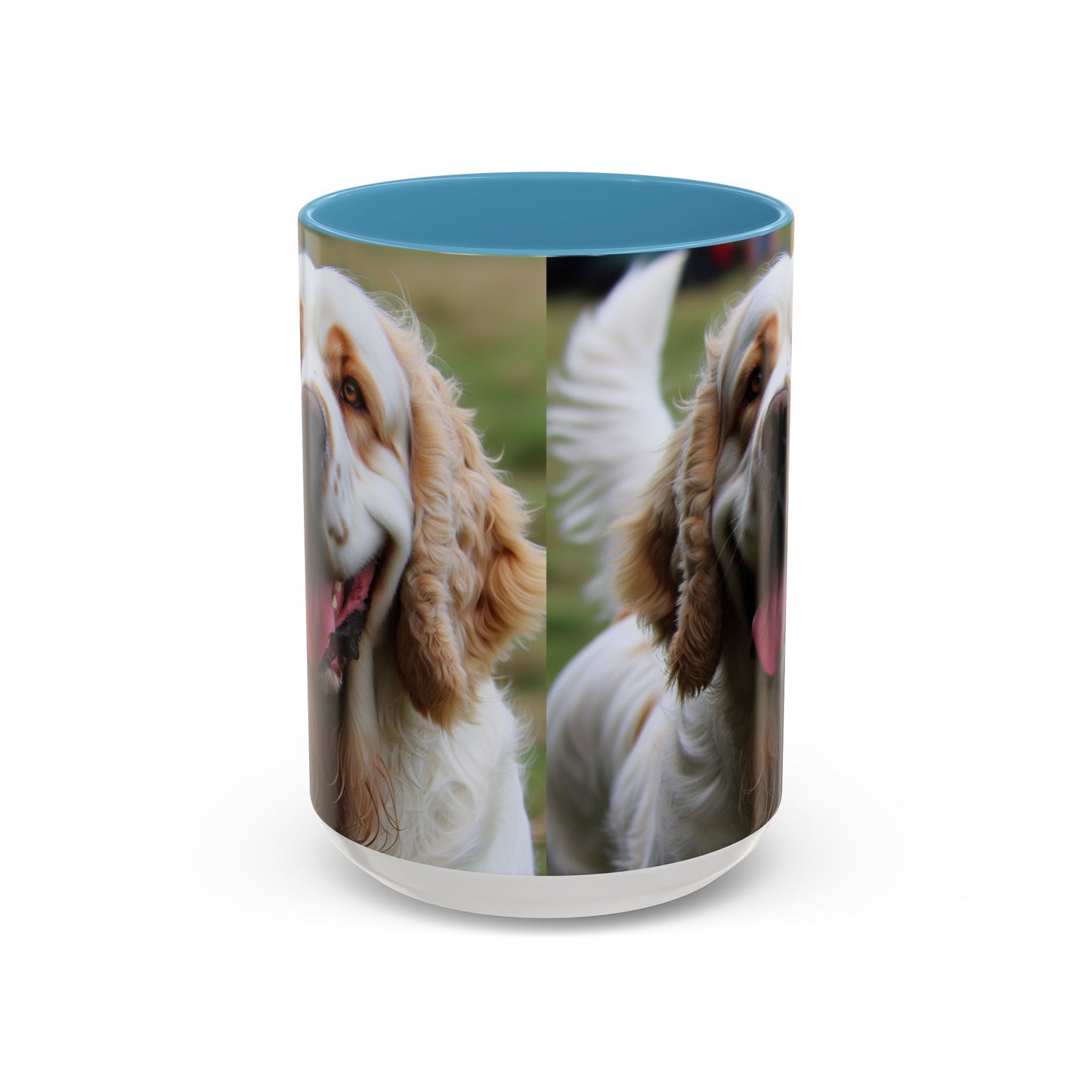 Clumber Spaniel Accent Coffee Mug - Perfect Gift for Dog Lovers