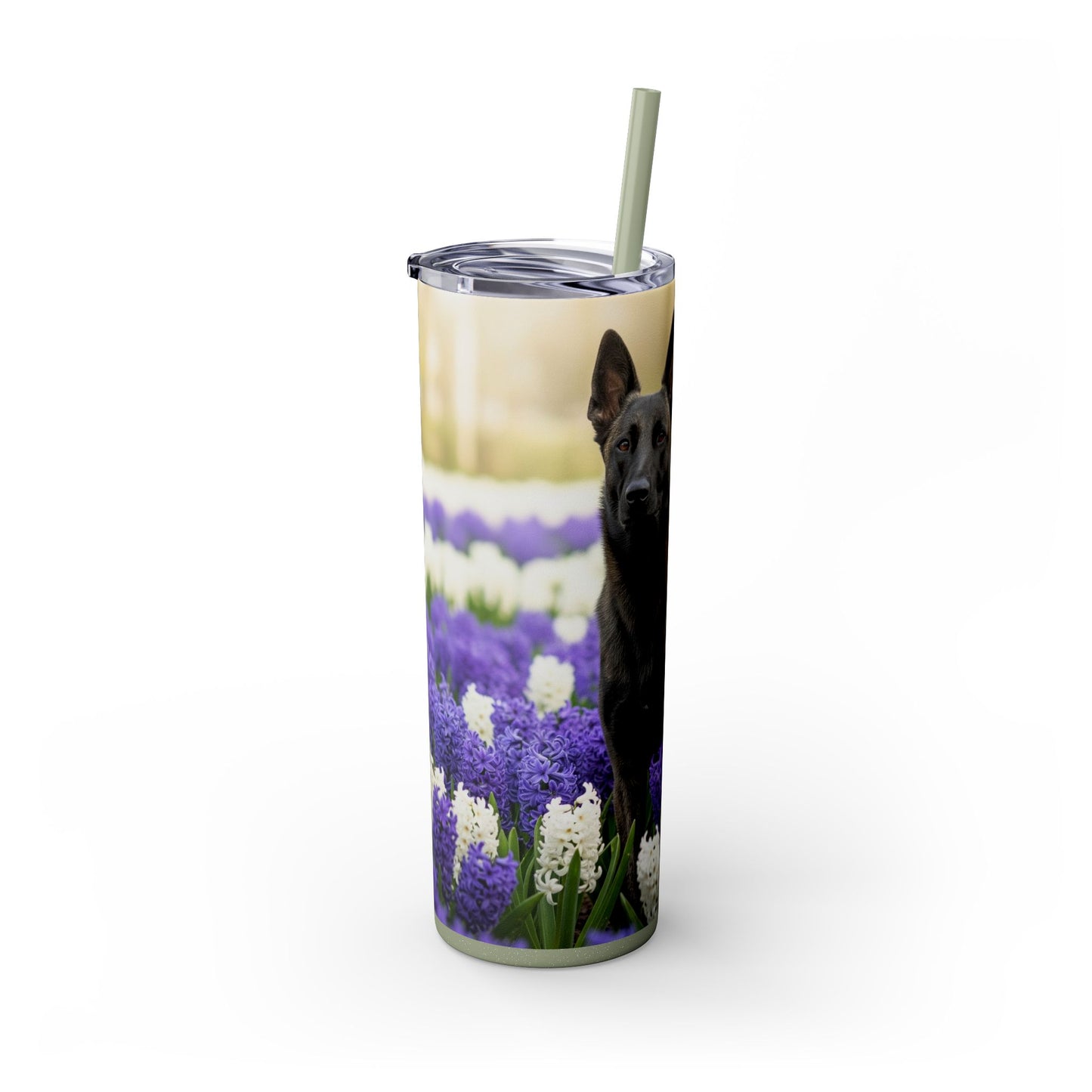 Dutch Shepherd Dog Tumbler with Straw, 20oz