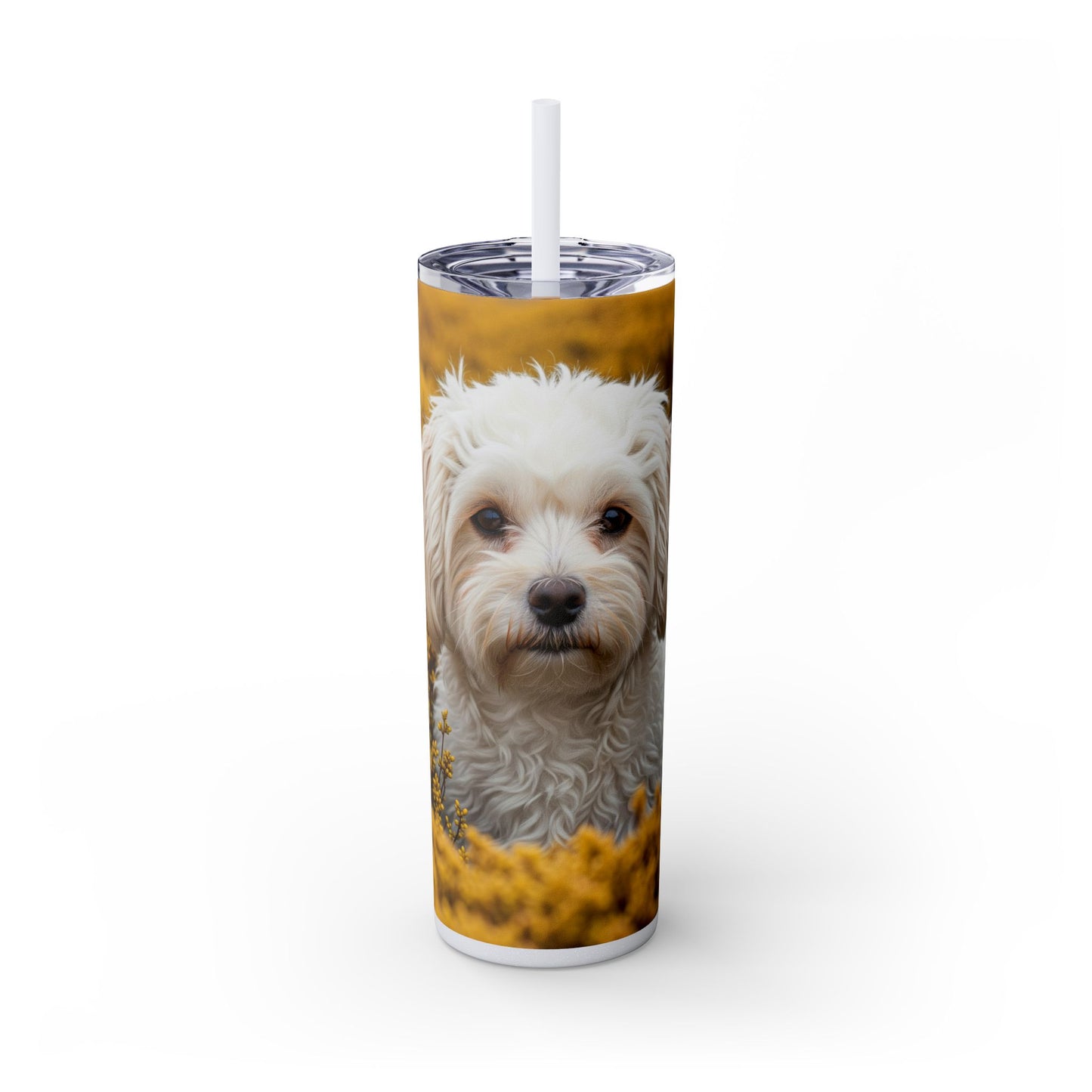 Maltipoo Tumbler with Straw, 20oz