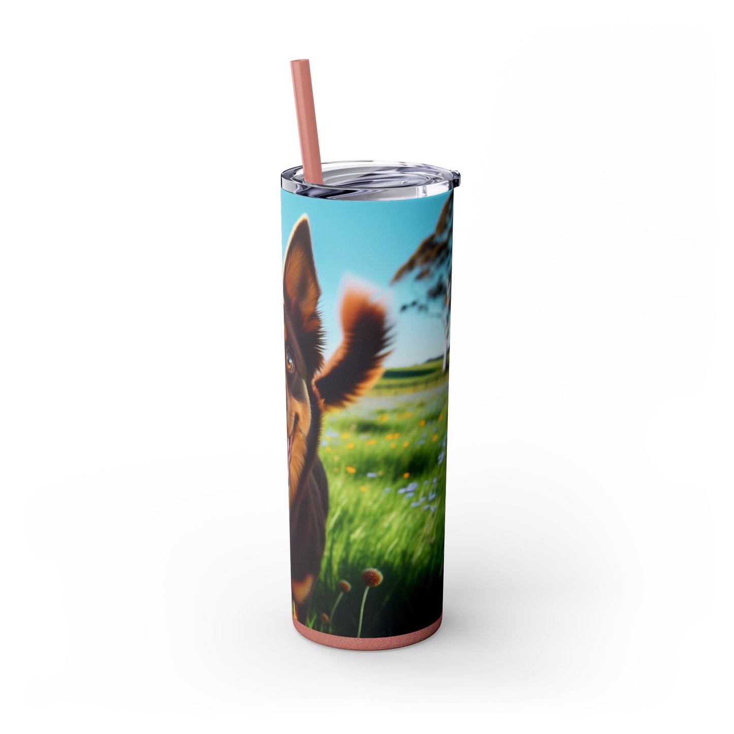 Australian Kelpie Tumbler with Straw, 20oz