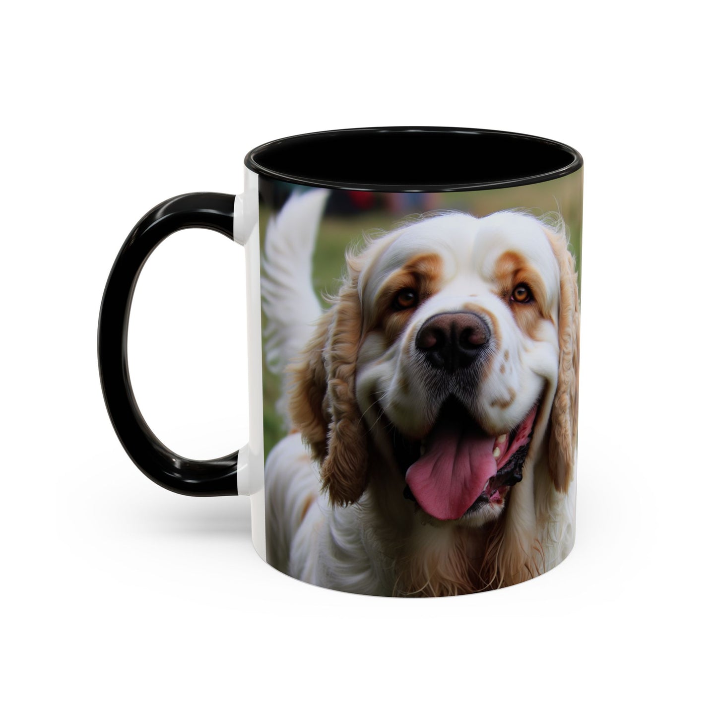 Clumber Spaniel Accent Coffee Mug - Perfect Gift for Dog Lovers
