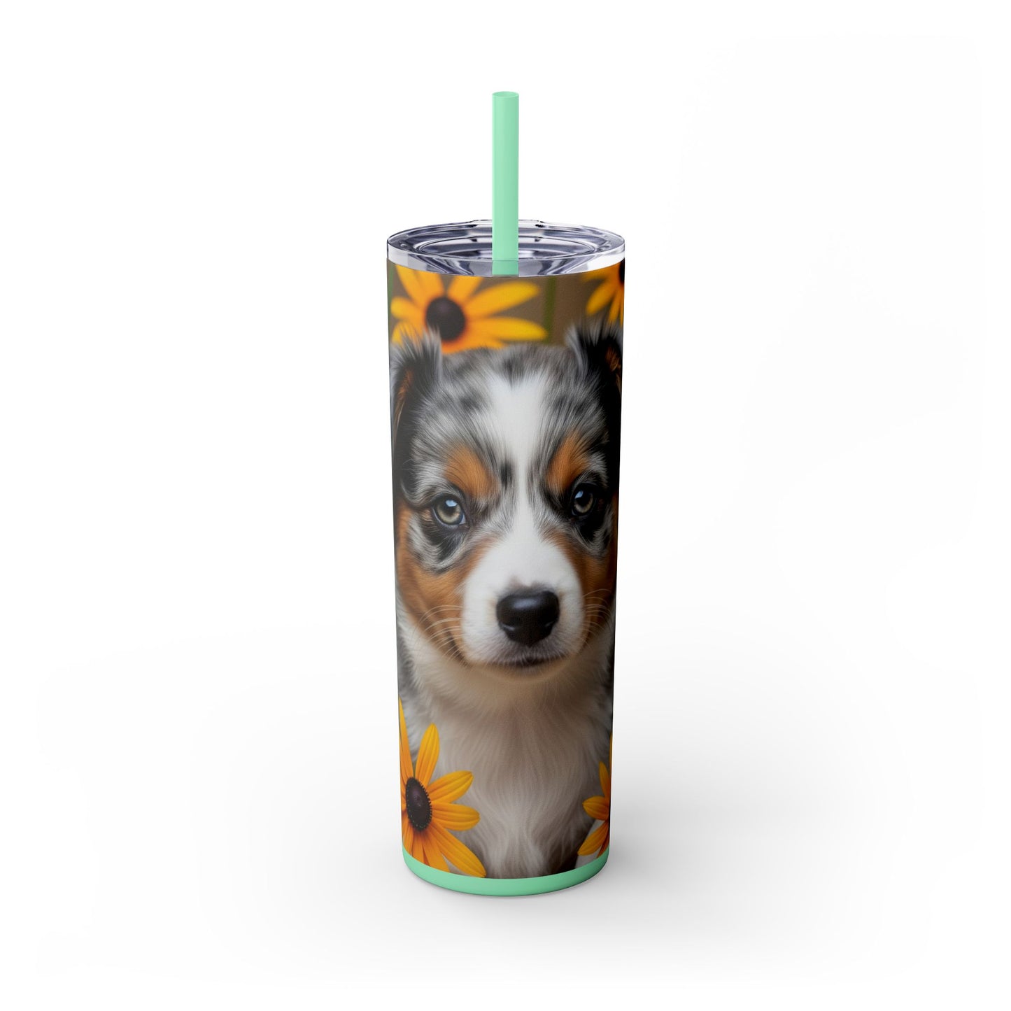 Miniature American Shepherd Tumbler with Straw, 20oz