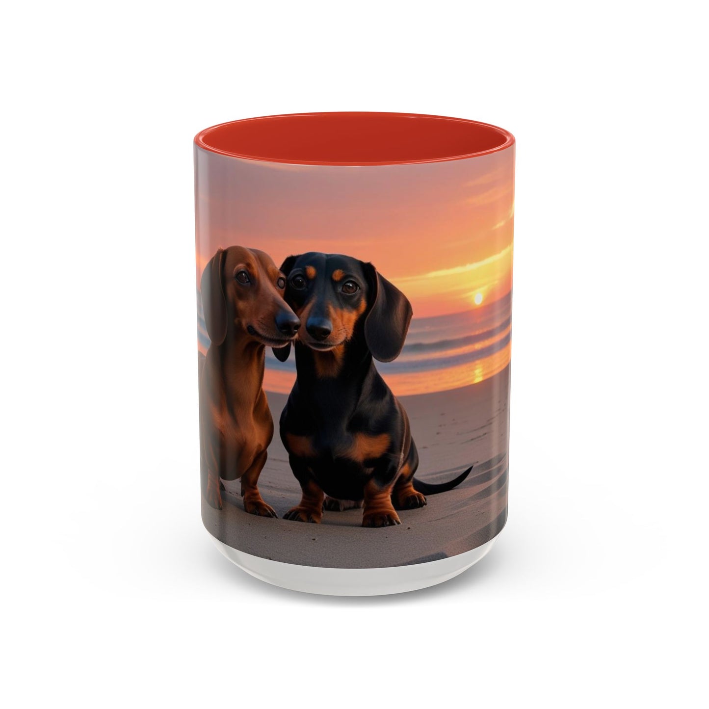 Dachshund Love Accent Coffee Mug - Perfect Gift for Dog Lovers