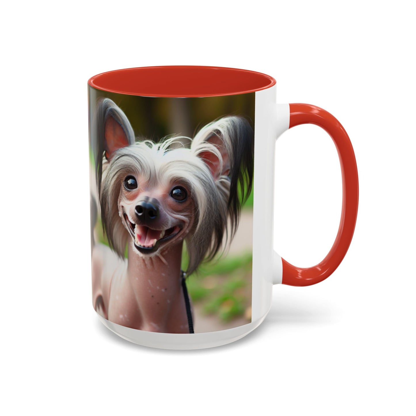 Chinese Crested Dog Accent Coffee Mug - Perfect Gift for Dog Lovers