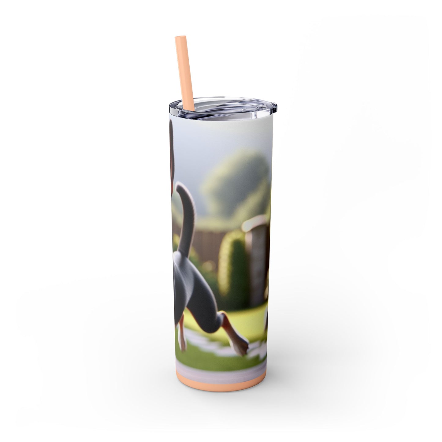 Rat Terrier Tumbler with Straw, 20oz