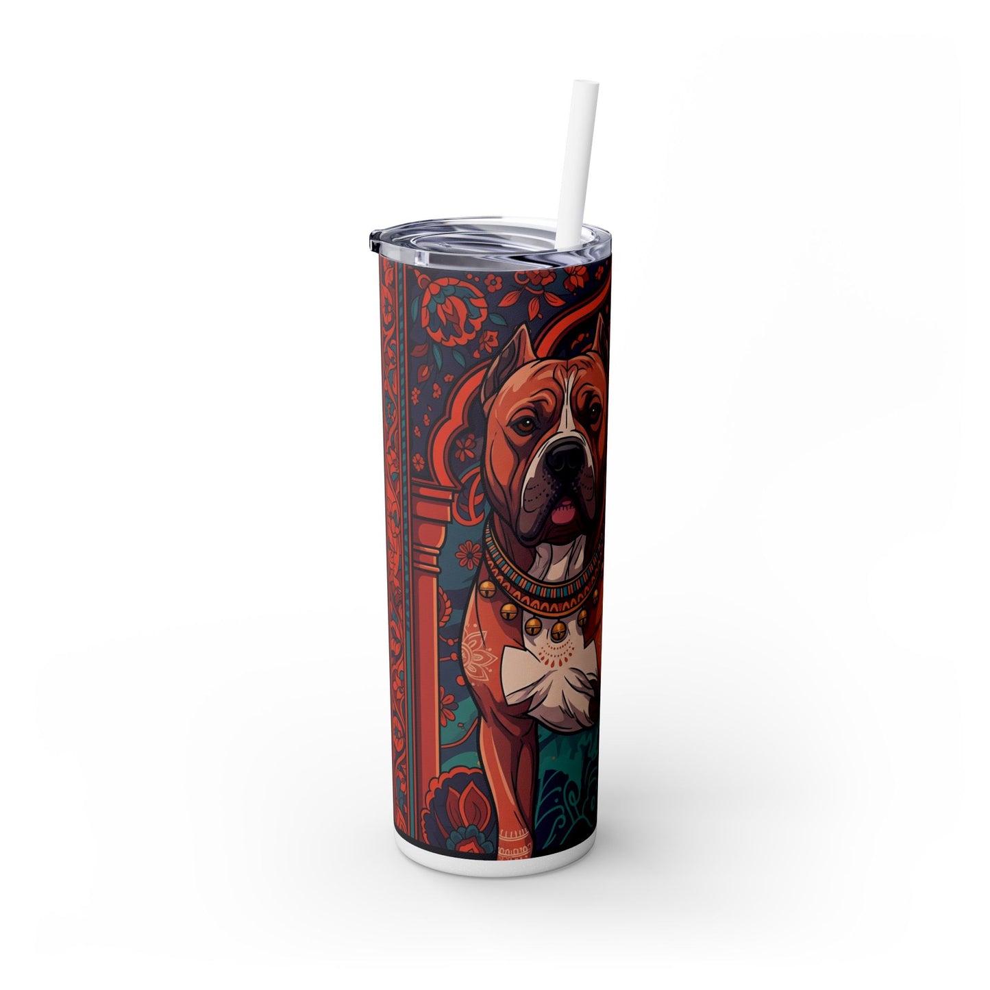 Bully Kutta Skinny Tumbler with Straw, 20oz