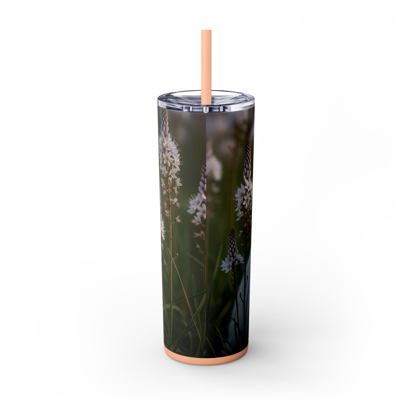 West Highland White Terrier Skinny Tumbler with Straw, 20oz