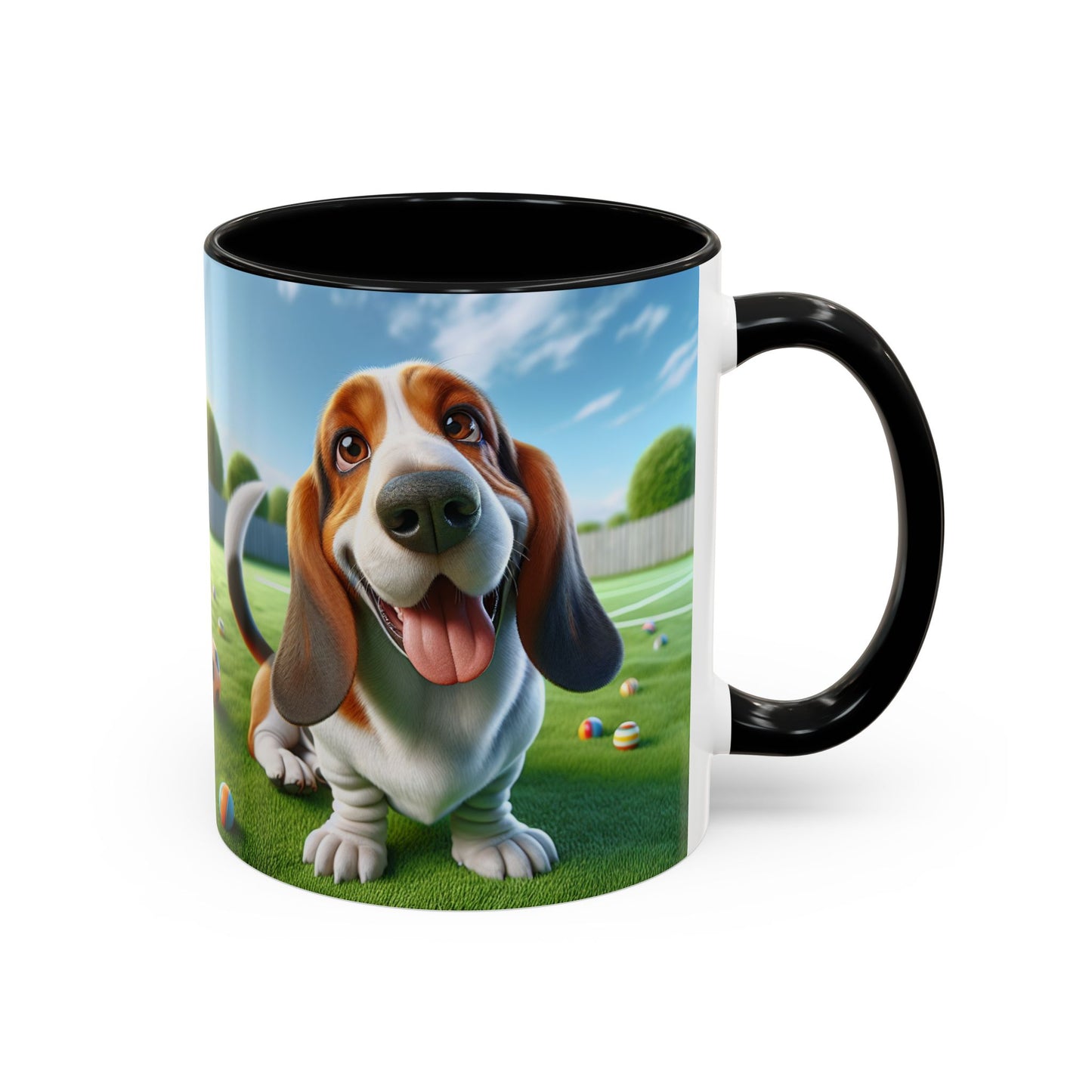 Basset Hound Accent Coffee Mug - Perfect Gift for Dog Lovers