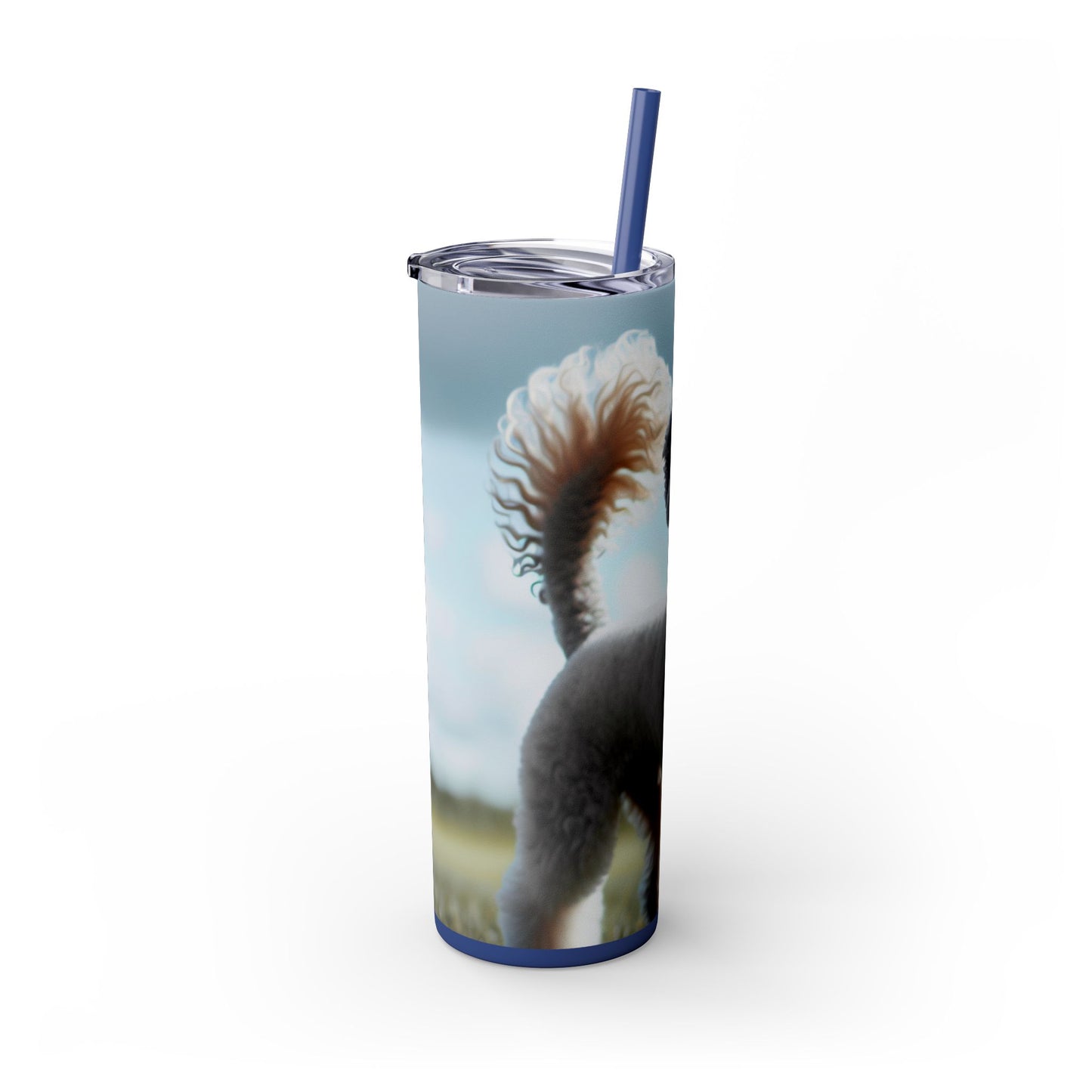 Bedlington Terrier Tumbler with Straw, 20oz