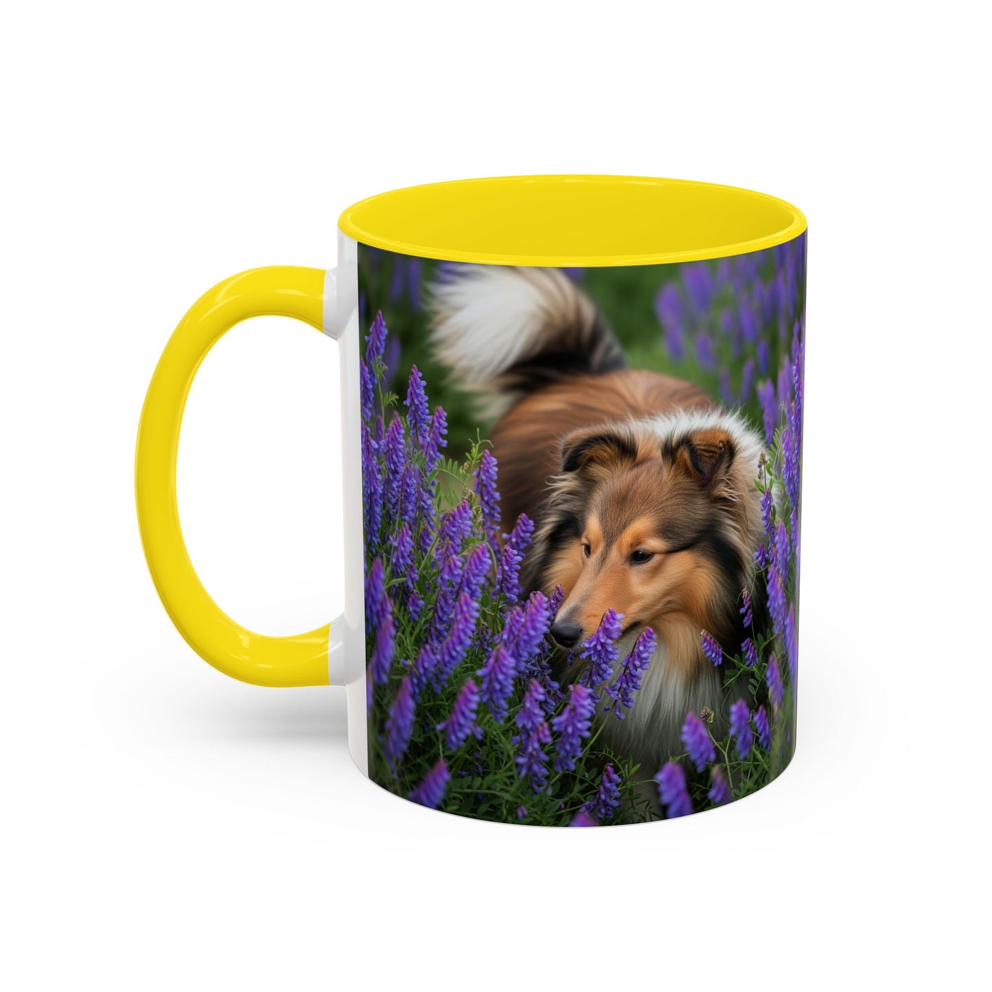 Shetland Sheepdog Accent Coffee Mug - Perfect Gift for Dog Lovers