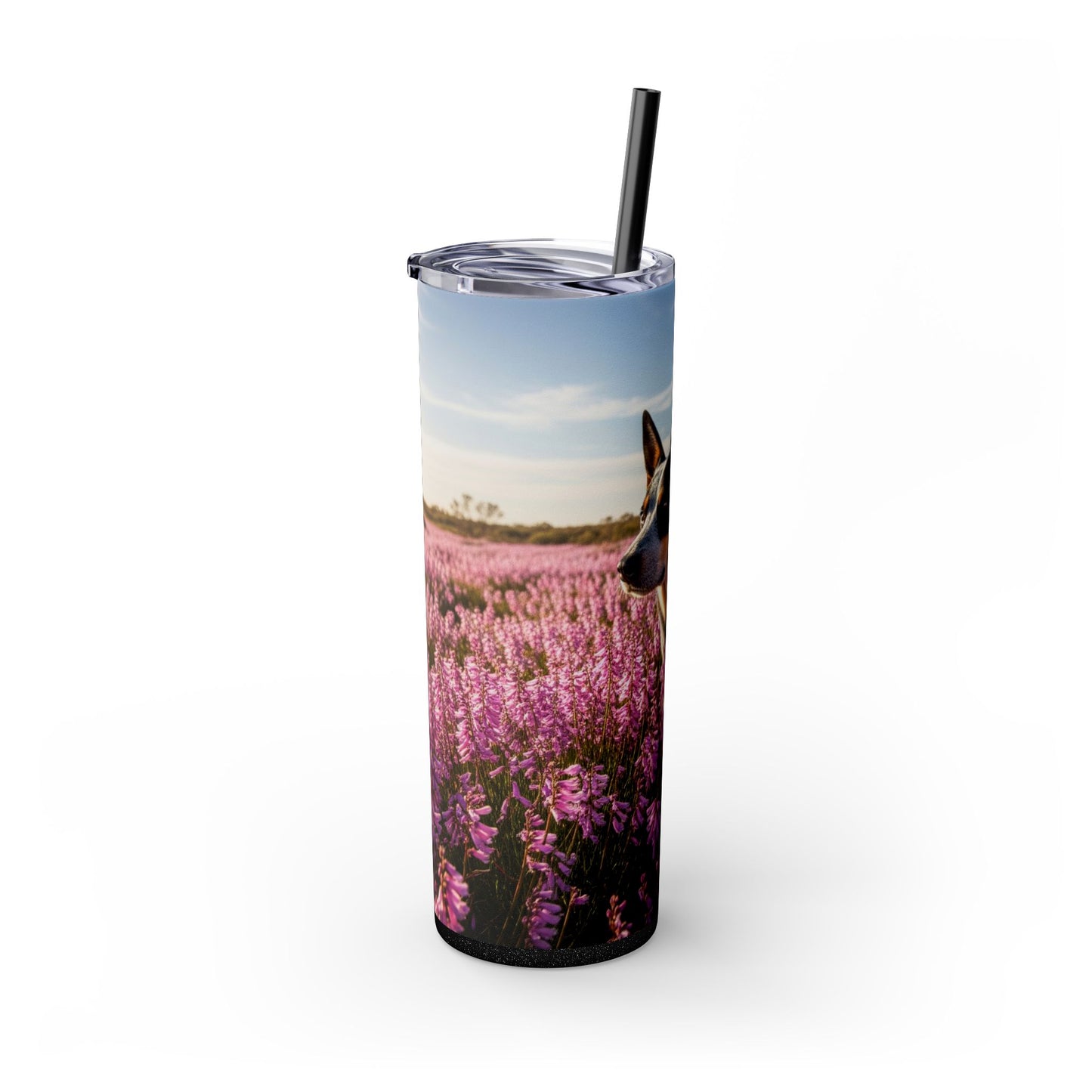 Australian Stumpy Tail Cattle Dog Tumbler with Straw, 20oz