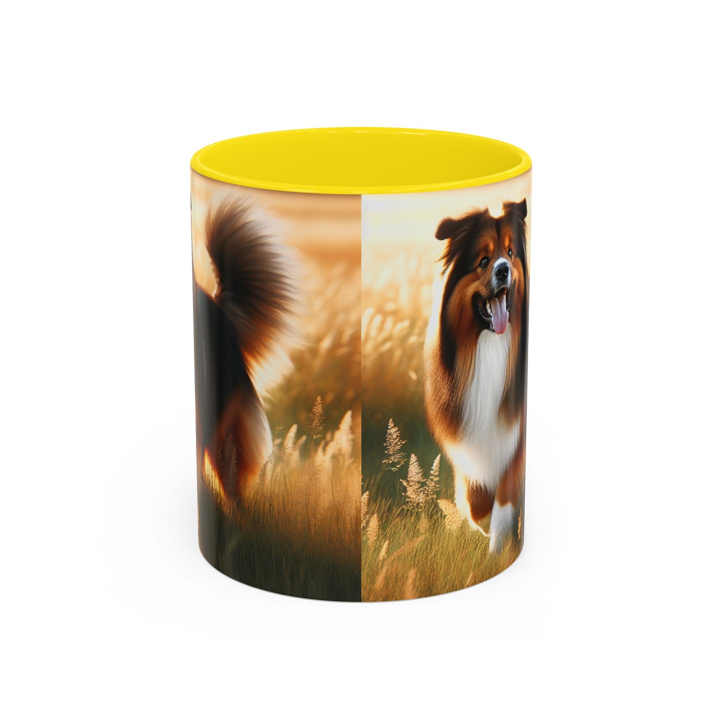 Bohemian Shepherd Accent Coffee Mug - Perfect Gift for Dog Lovers