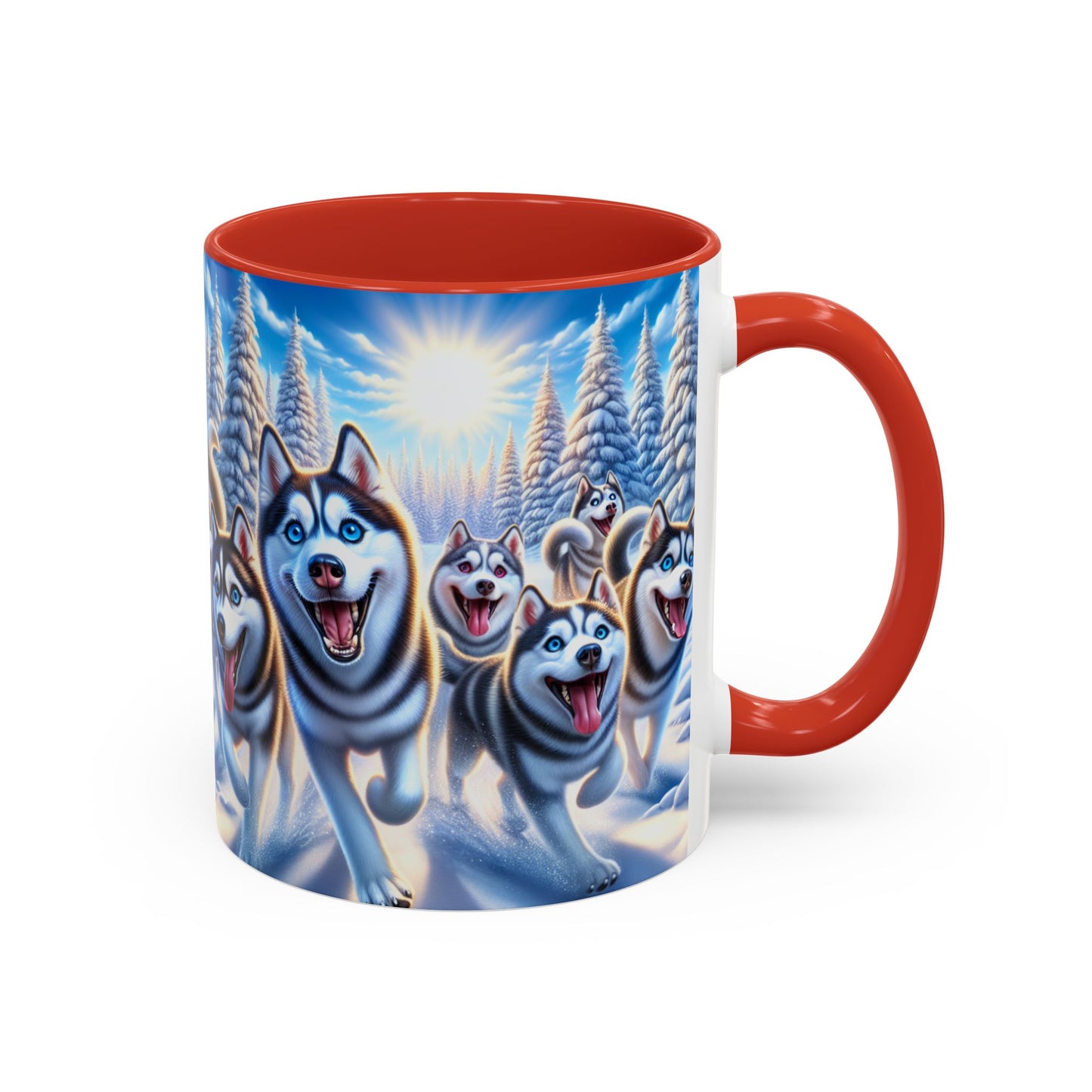 Siberian Husky Accent Coffee Mug - Perfect Gift for Dog Lovers
