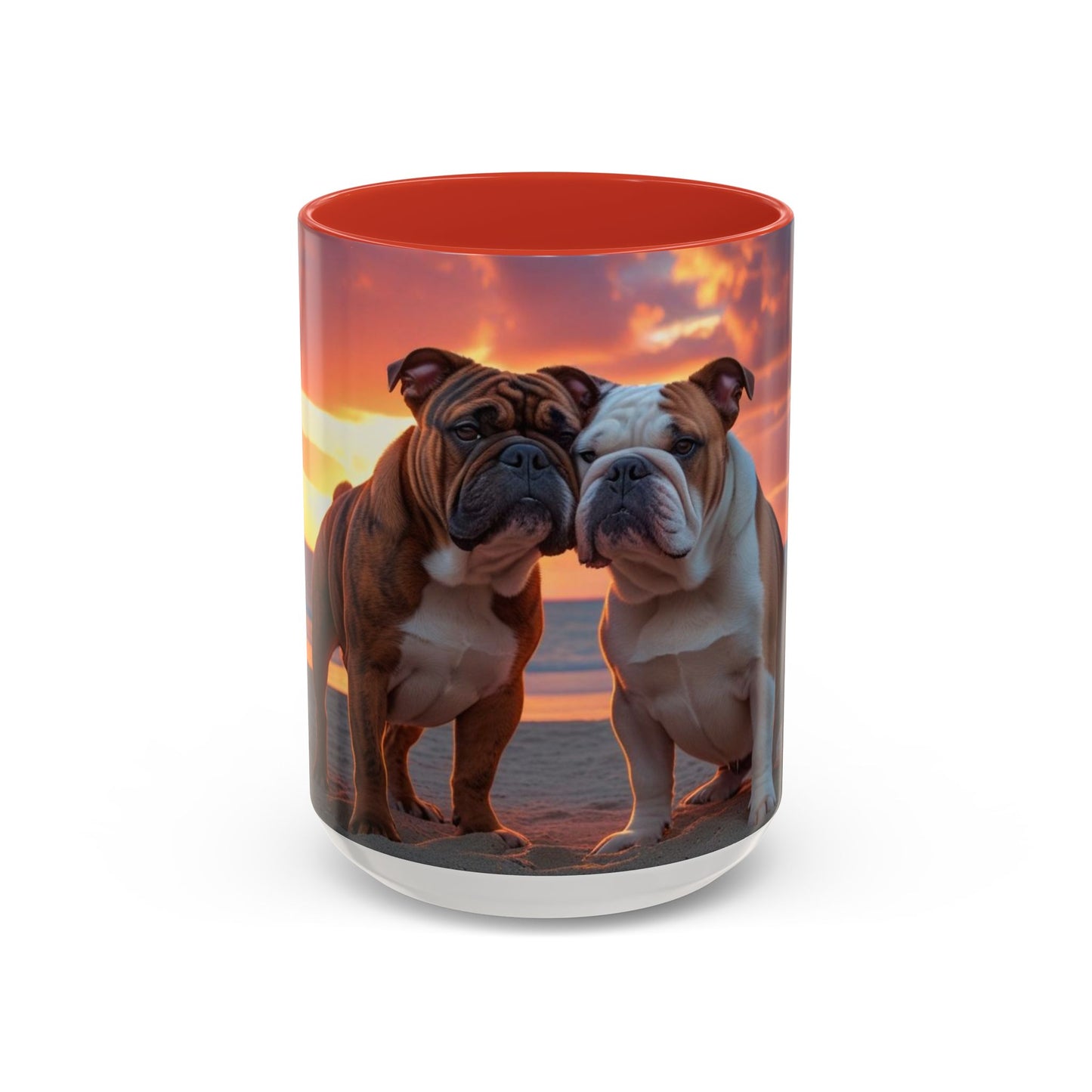 Bulldog Love Accent Coffee Mug - Perfect Gift for Dog Lovers