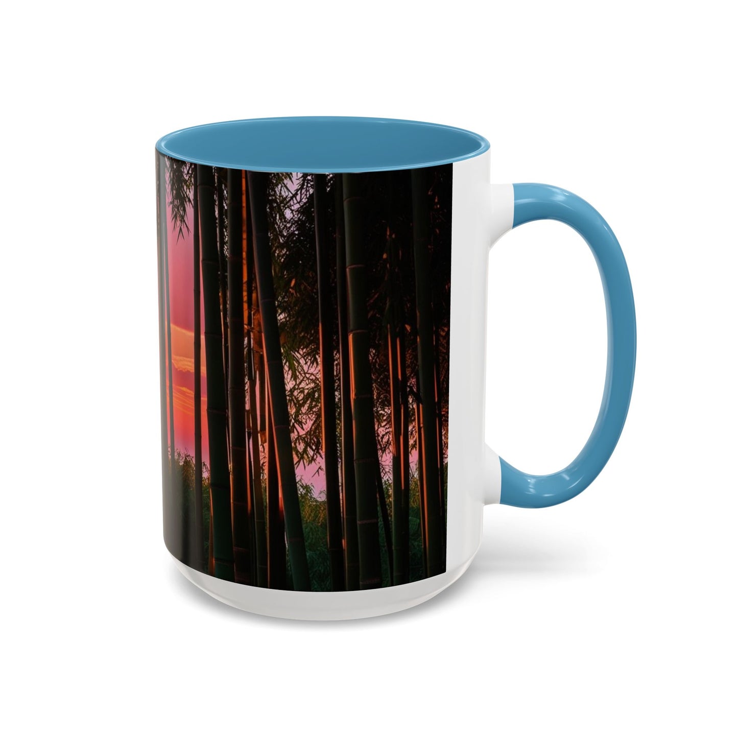 Bamboo Forest Sunrise Accent Coffee Mug - Perfect Gift for Dog Lovers