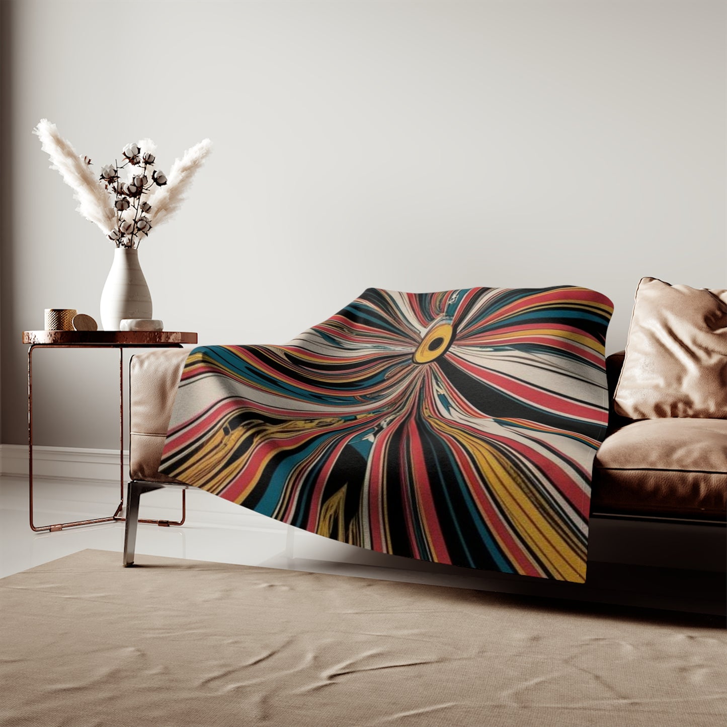 Optical Illusion Sweatshirt Blanket