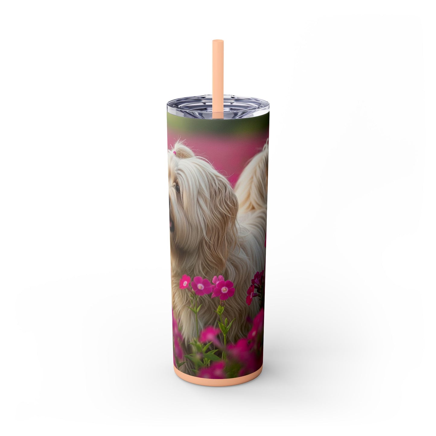 Tibetan Terrier Tumbler with Straw, 20oz
