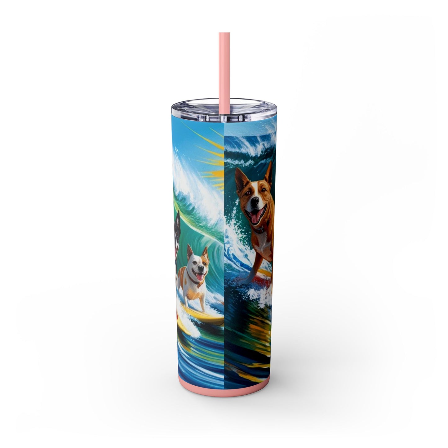 Surf Dogs Tumbler with Straw, 20oz