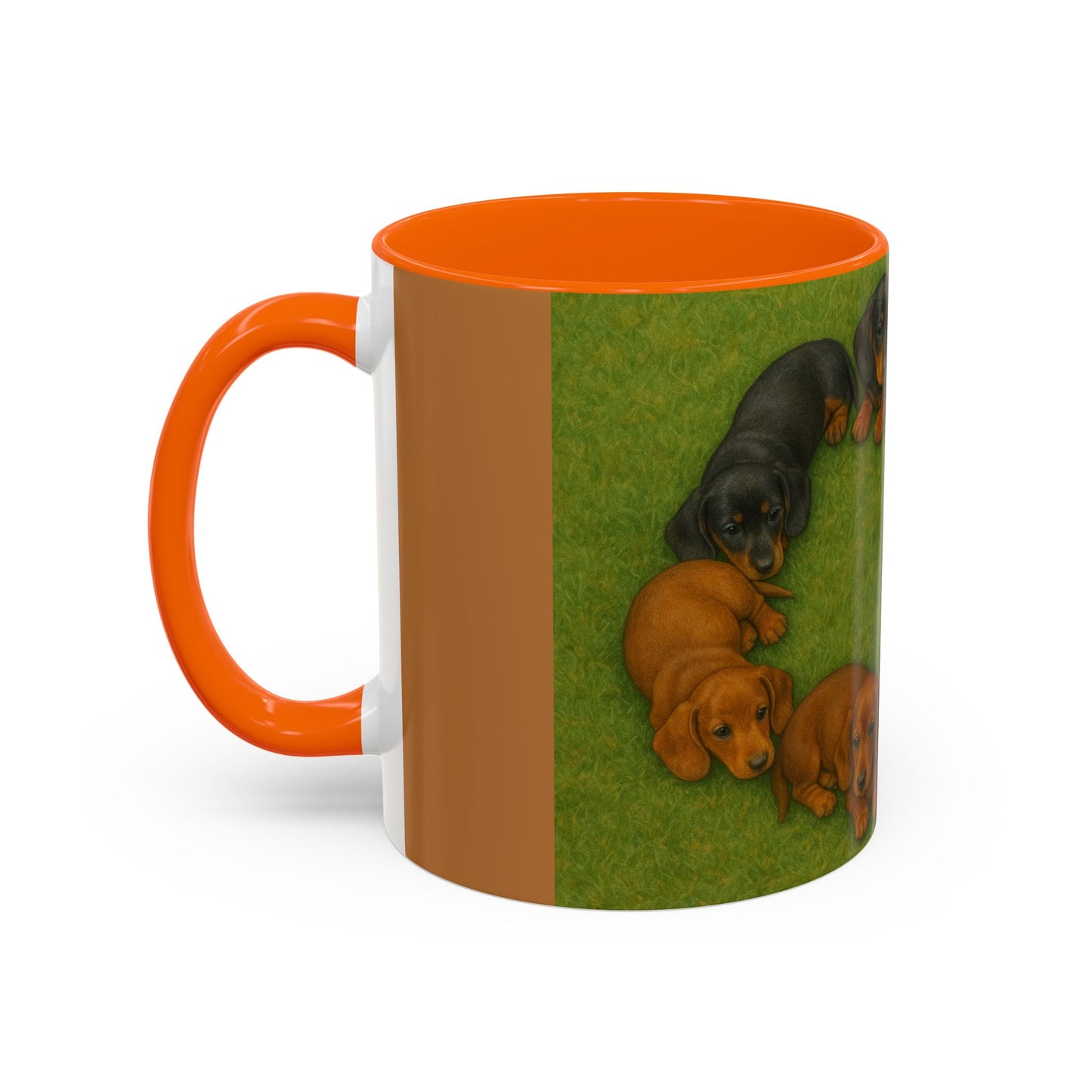 Dachshund puppies Accent Coffee Mug - Perfect Gift for Dog Lovers