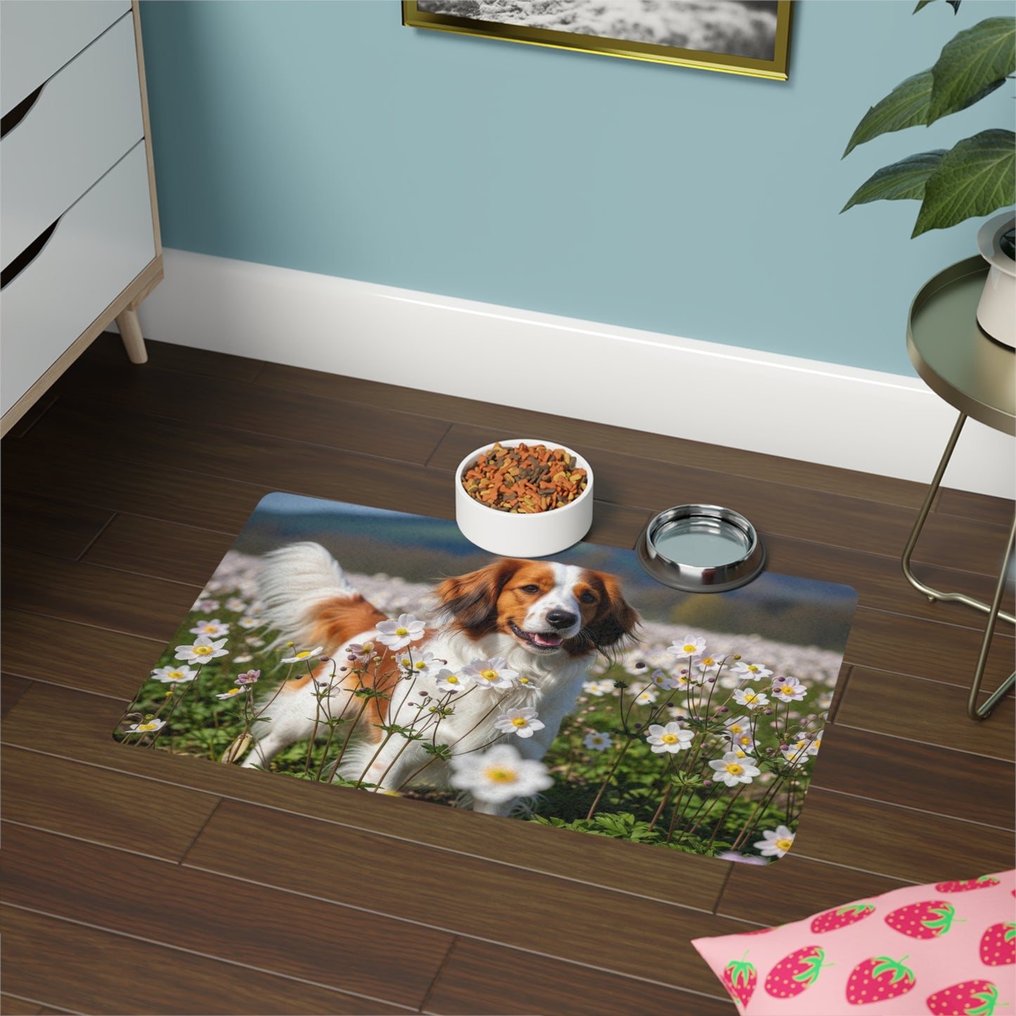 Pet Food Mat (12x18) - Nederlandse Kooikerhondje