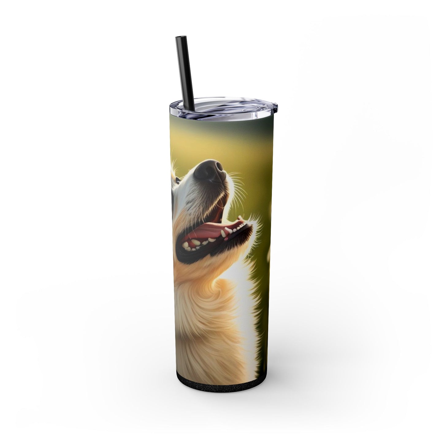Swedish Vallhund Skinny Tumbler with Straw, 20oz