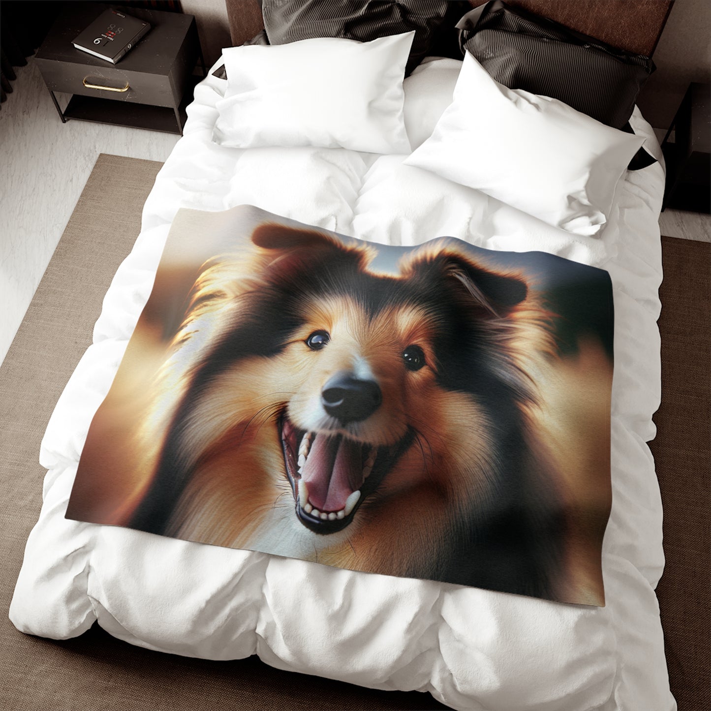 Collie Sweatshirt Blanket