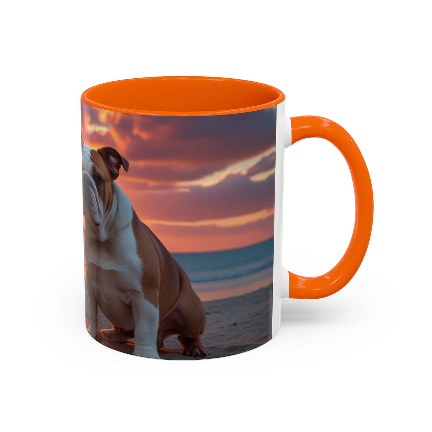 Bulldog Love Accent Coffee Mug - Perfect Gift for Dog Lovers