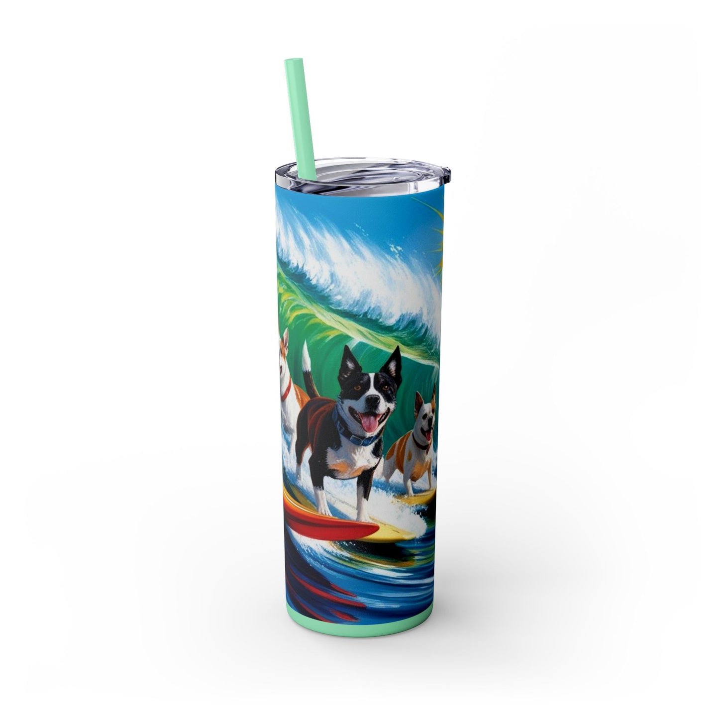 Surf Dogs Tumbler with Straw, 20oz