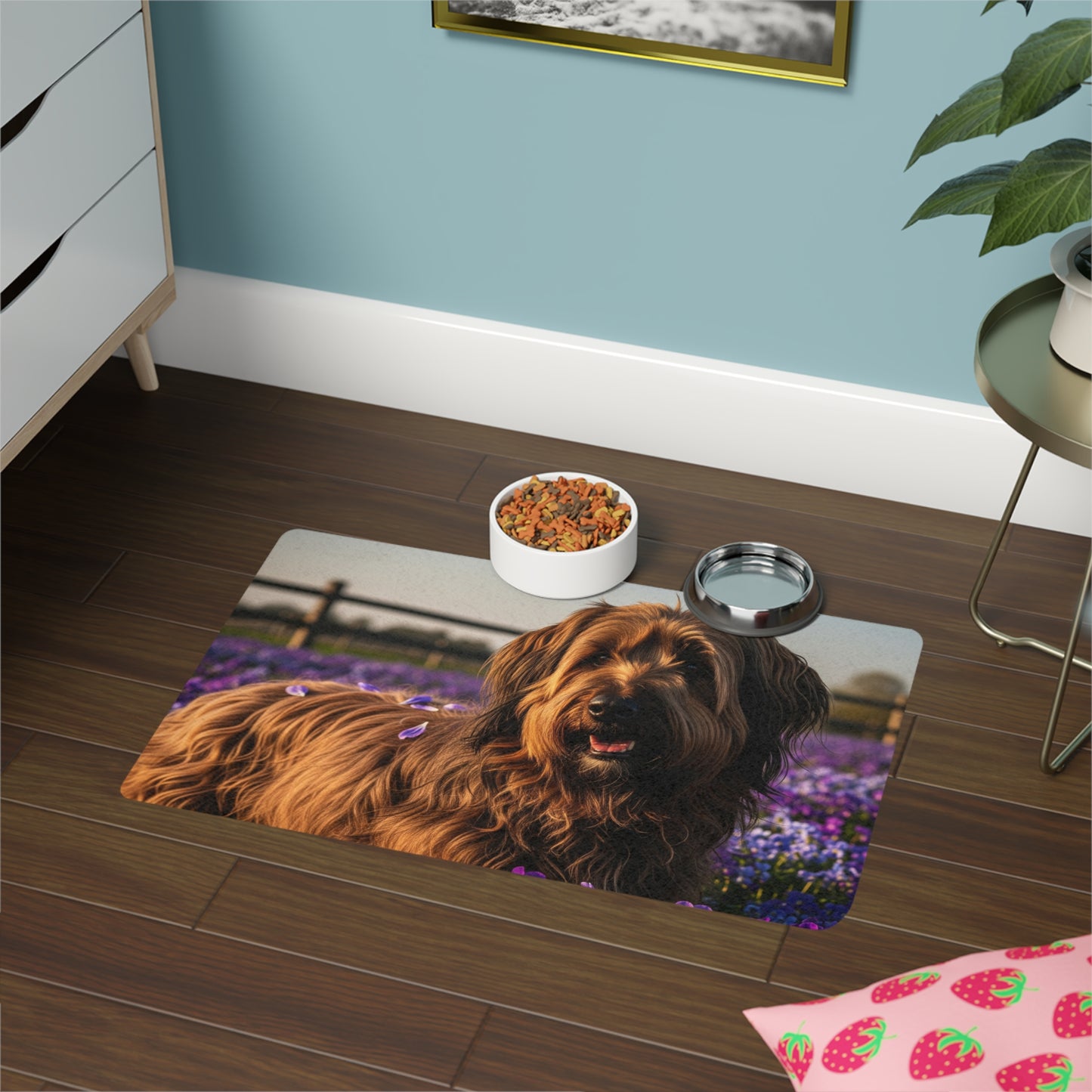 Pet Food Mat (12x18) - Briard