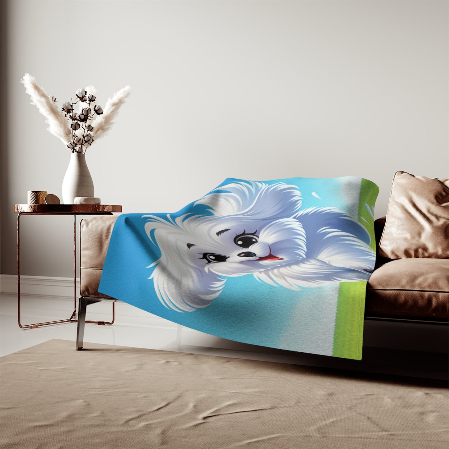 Maltese Sweatshirt Blanket