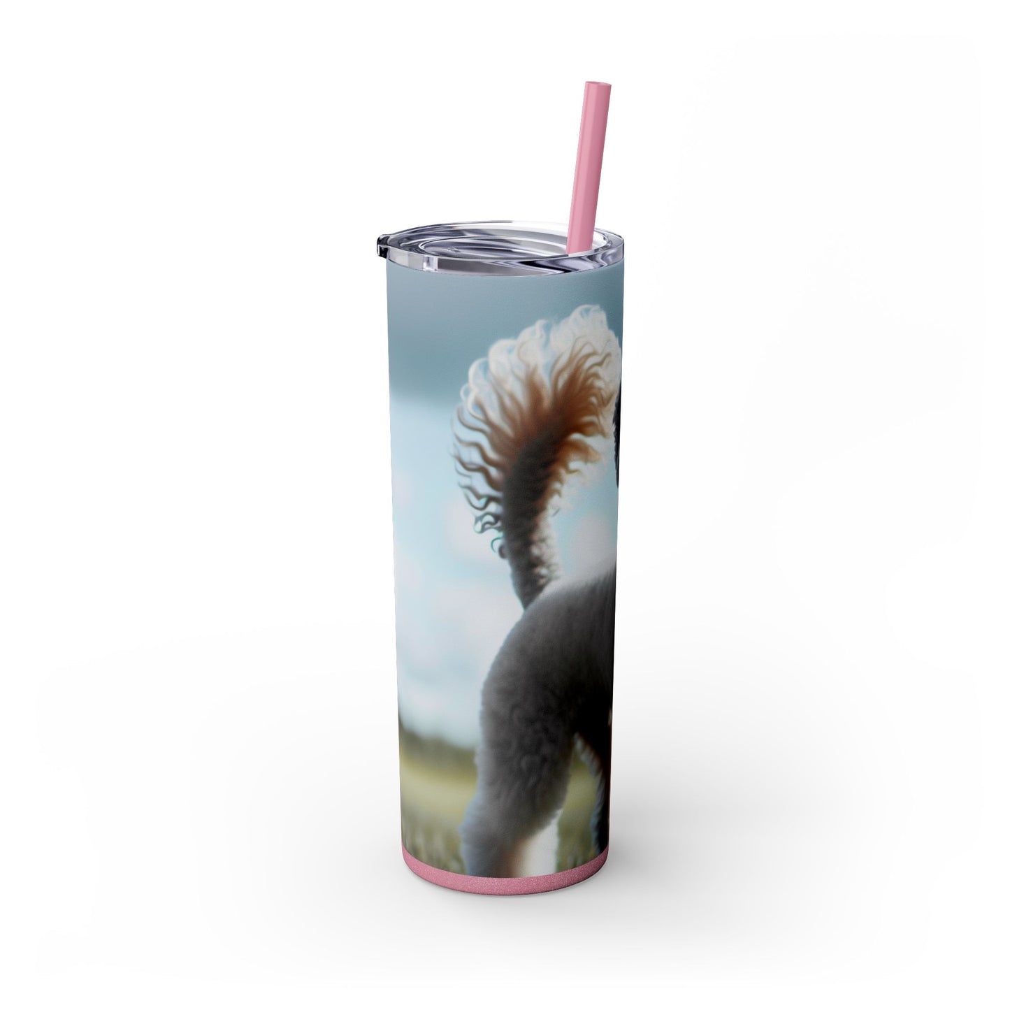 Bedlington Terrier Tumbler with Straw, 20oz