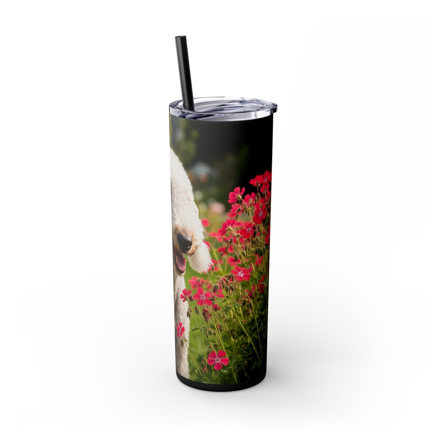 Bedlington Terrier Tumbler with Straw, 20oz