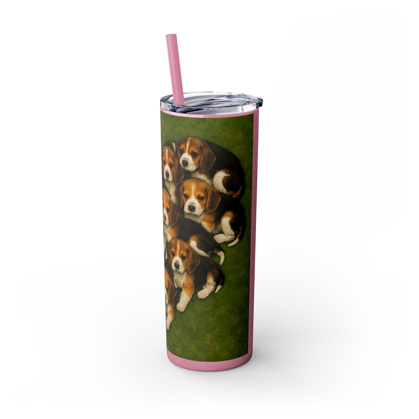 Beagle puppies Tumbler with Straw, 20oz