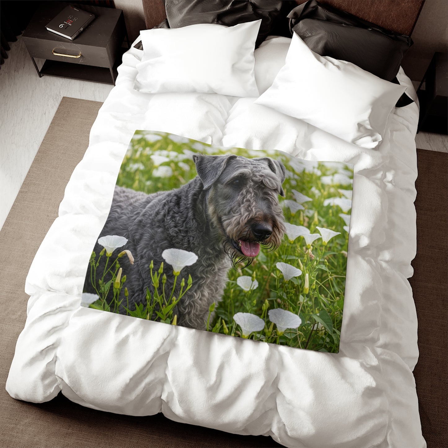 Kerry Blue Terrier Sweatshirt Blanket