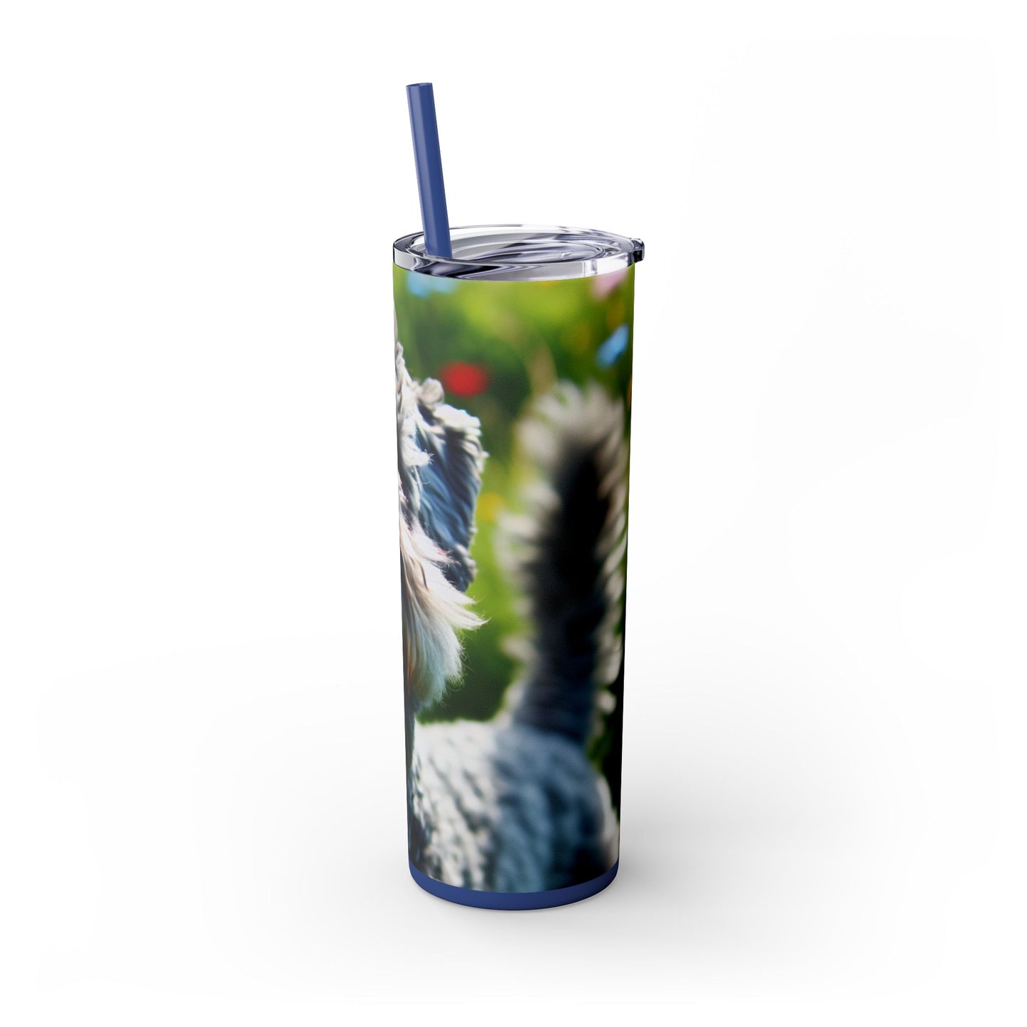 Kerry Blue Terrier Tumbler with Straw, 20oz