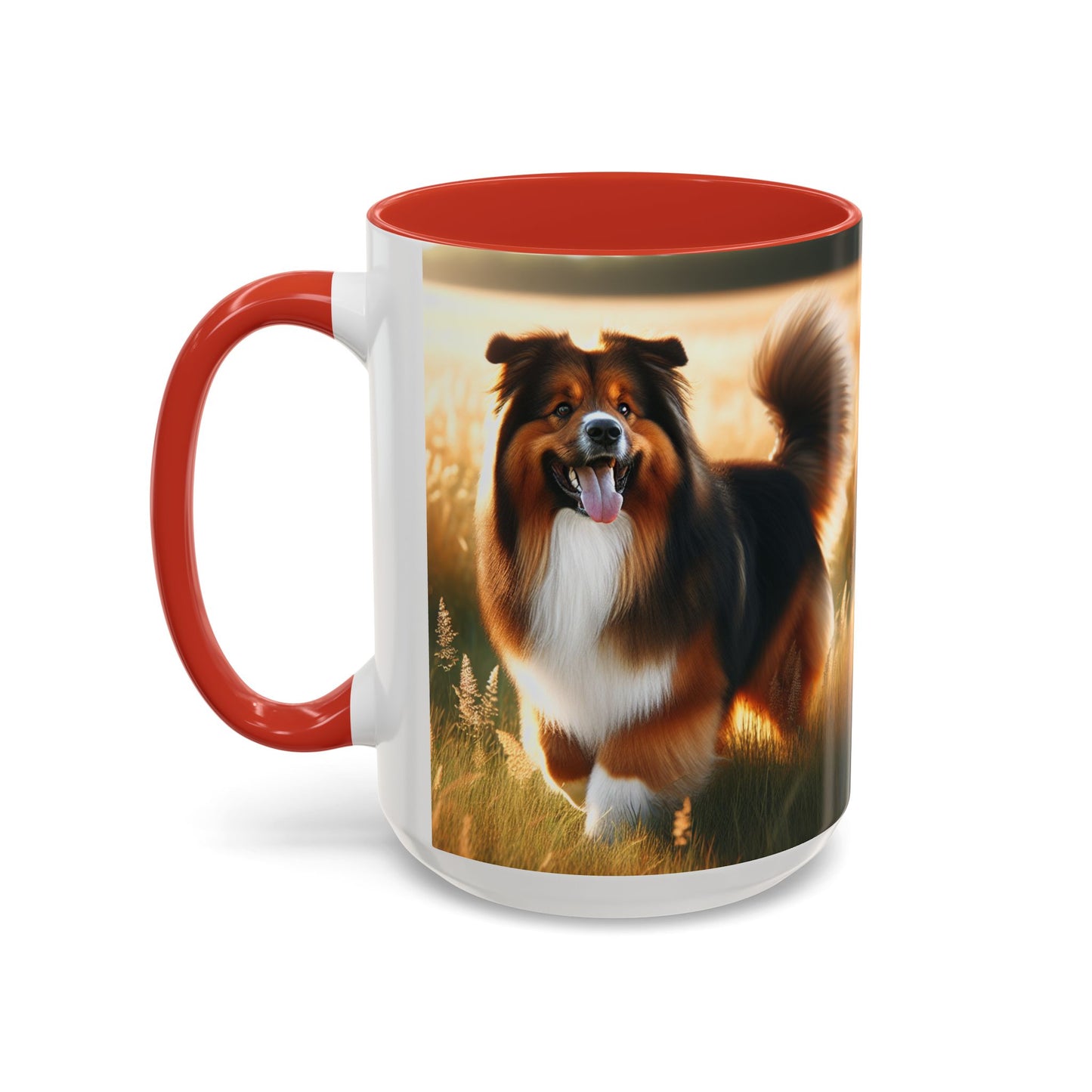 Bohemian Shepherd Accent Coffee Mug - Perfect Gift for Dog Lovers
