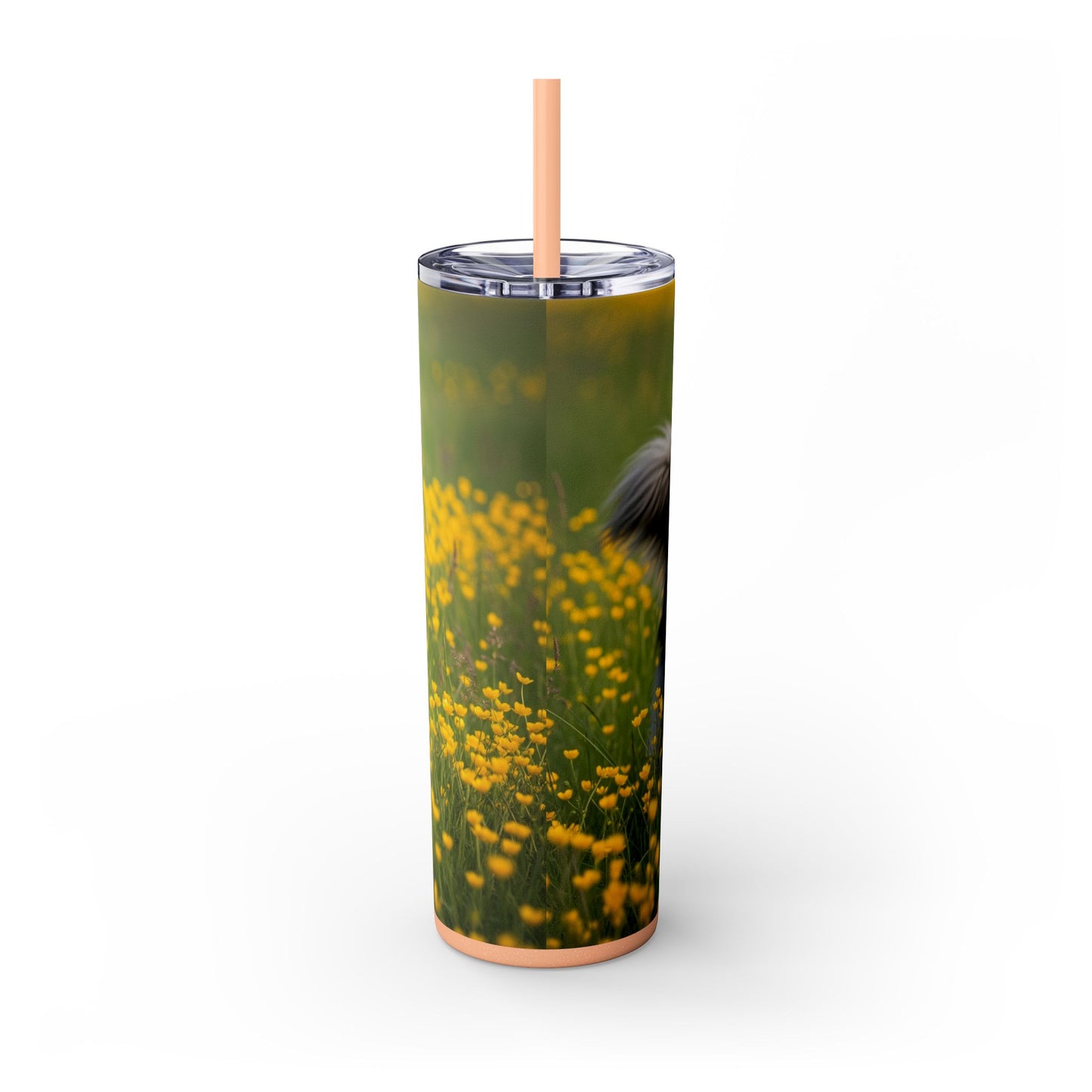 Belgian Sheepdog Tumbler with Straw, 20oz