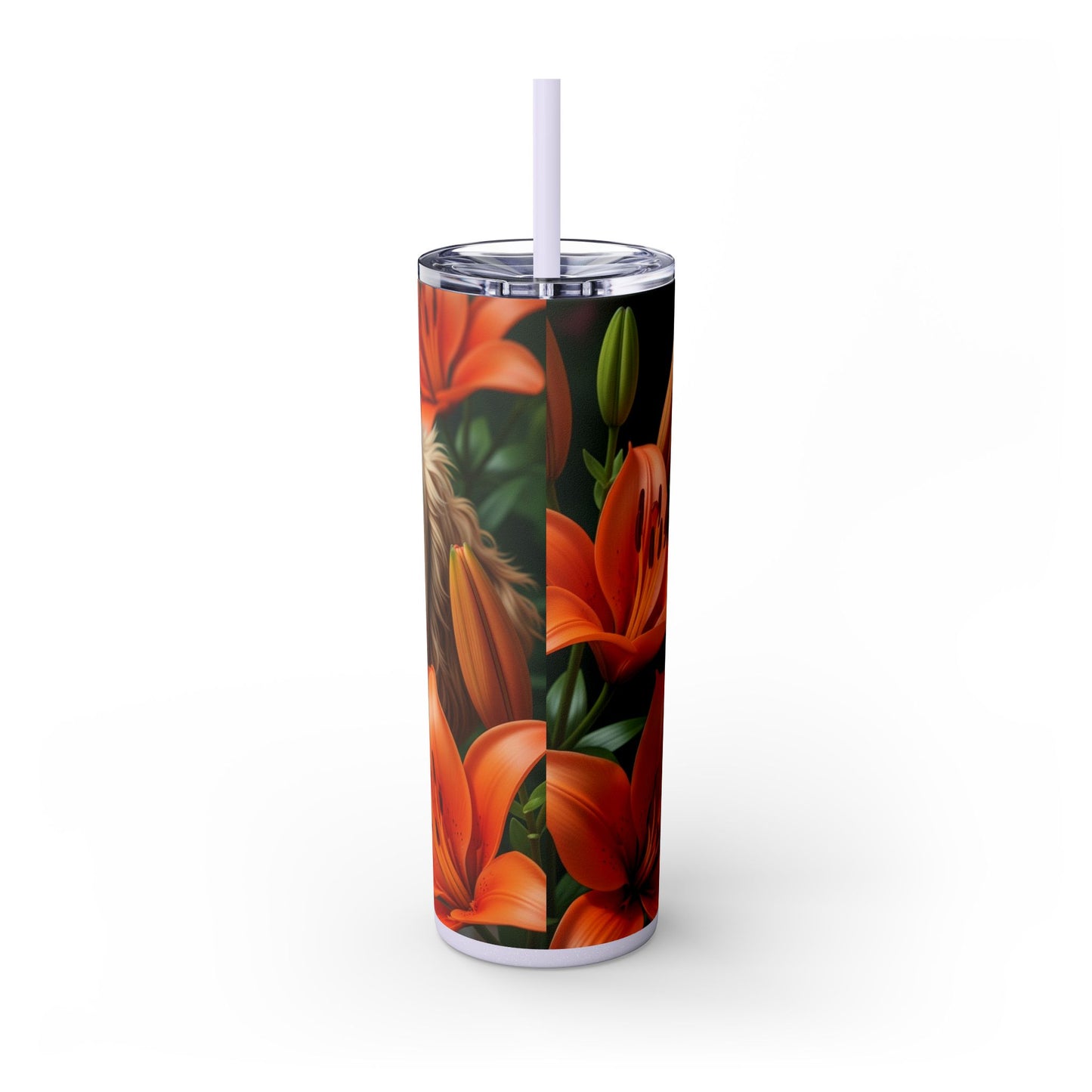 Schnoodle Skinny Tumbler with Straw, 20oz