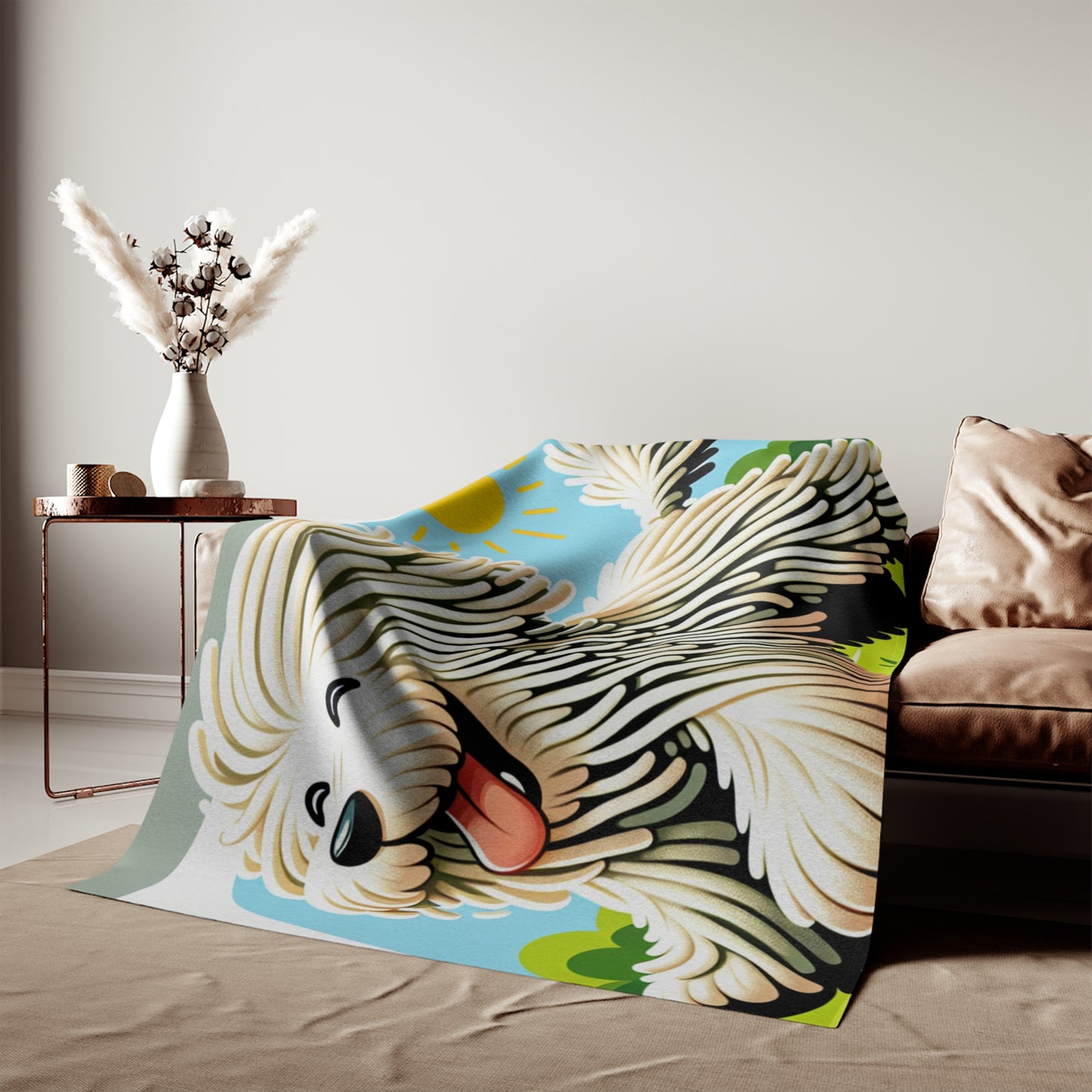 Komondor Sweatshirt Blanket