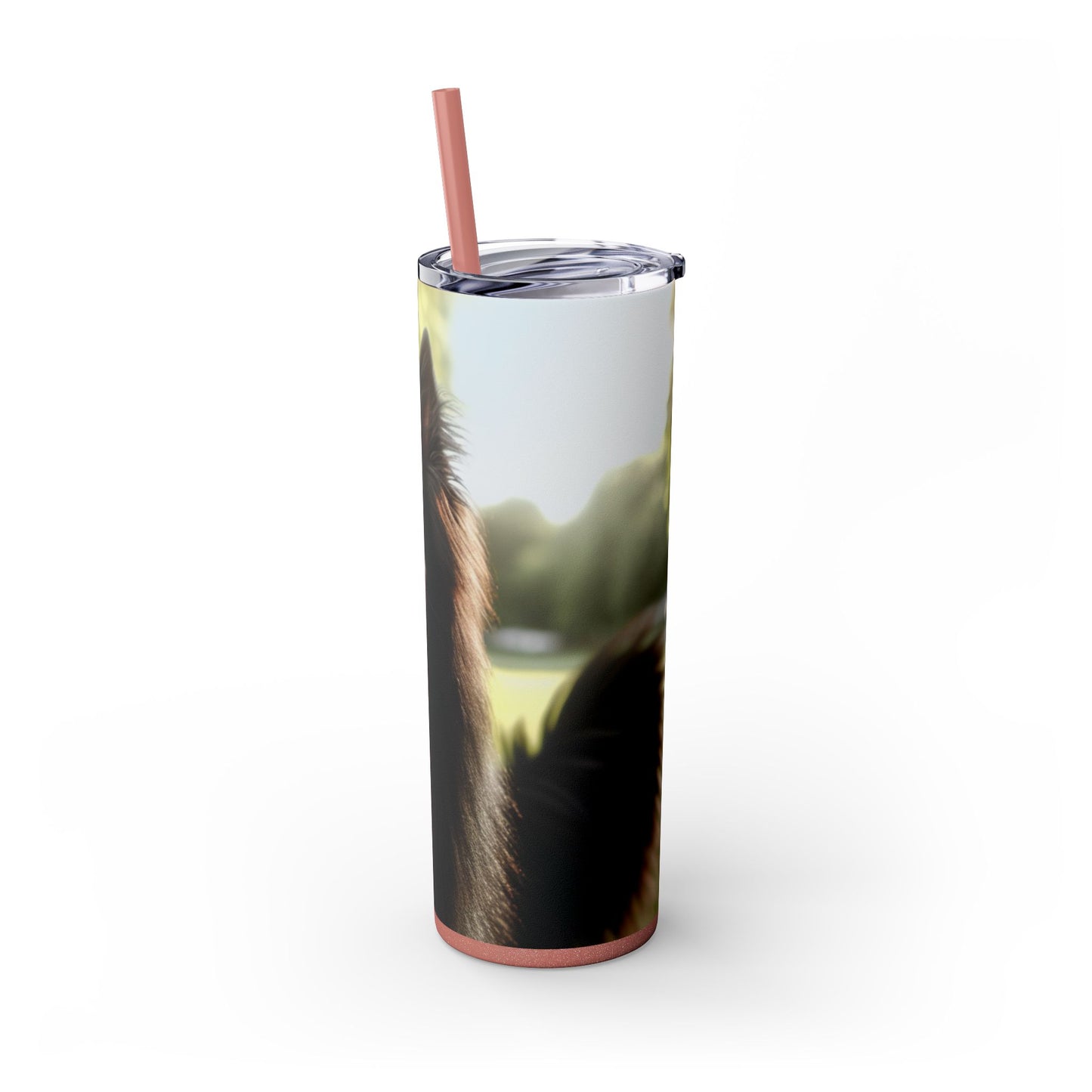 Belgian Shepherd Dog Groenendael Tumbler with Straw, 20oz