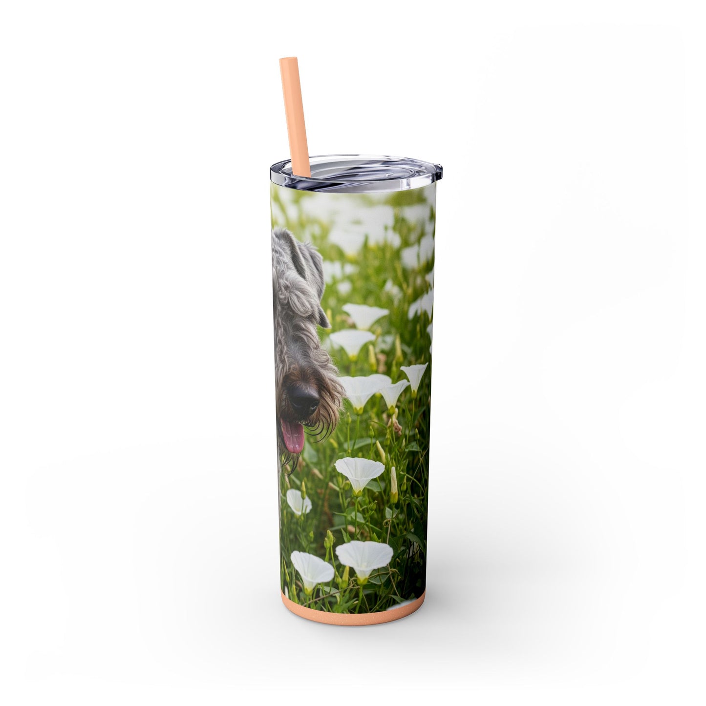 Kerry Blue Terrier Tumbler with Straw, 20oz