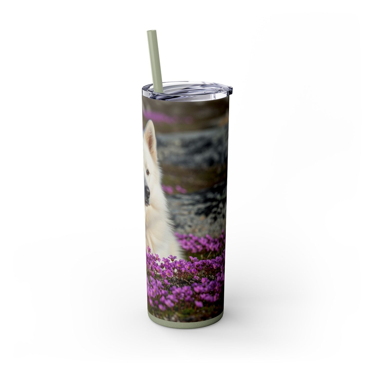 Canadian Eskimo Dog Tumbler with Straw, 20oz